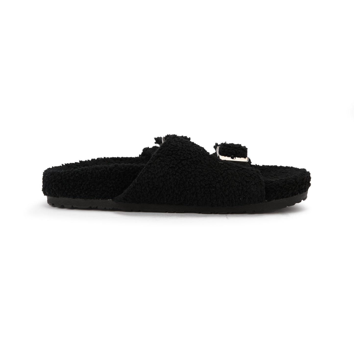 Black Plush slipper