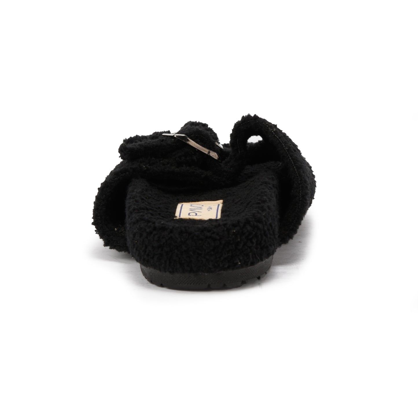Black Plush slipper