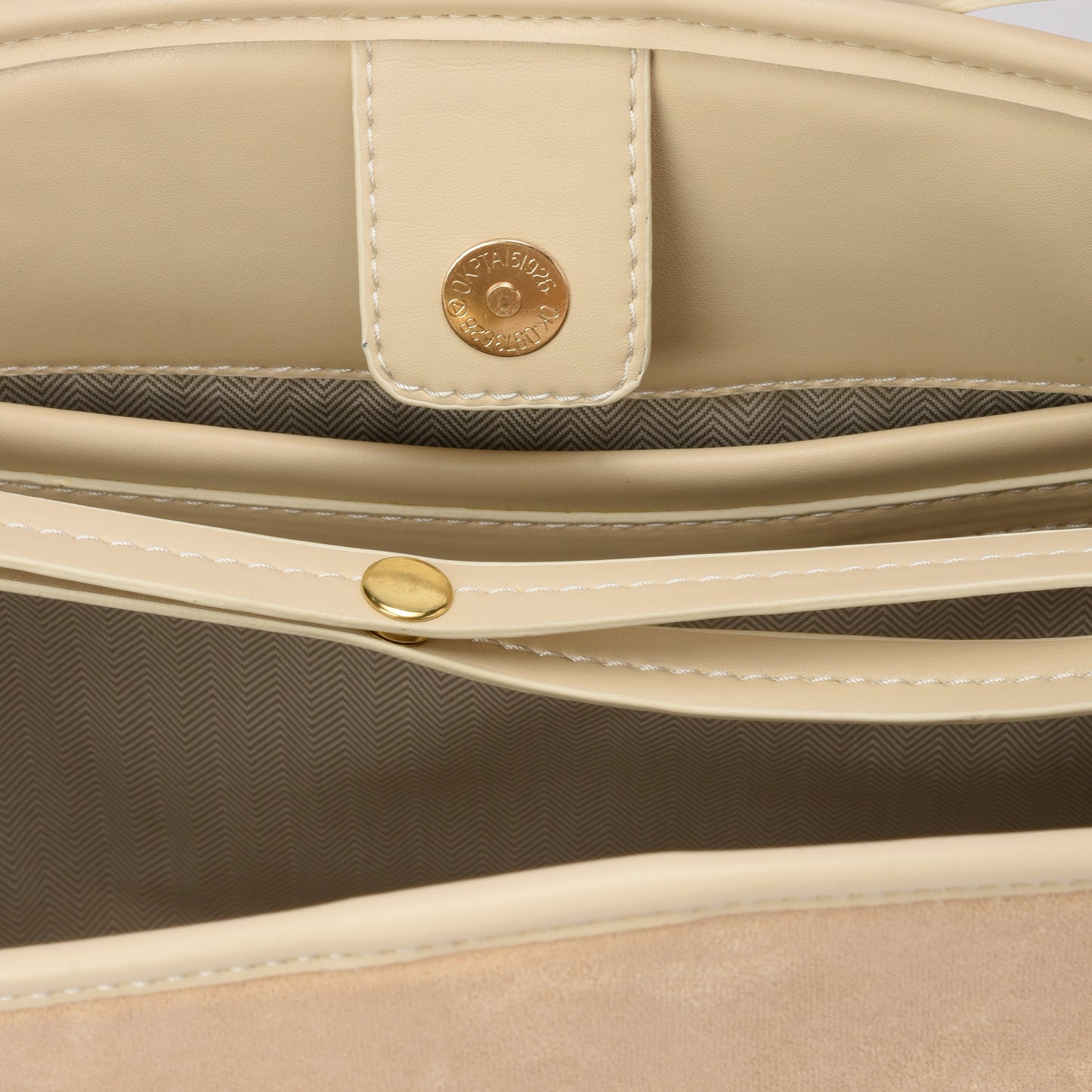 Beige Waves Handbag