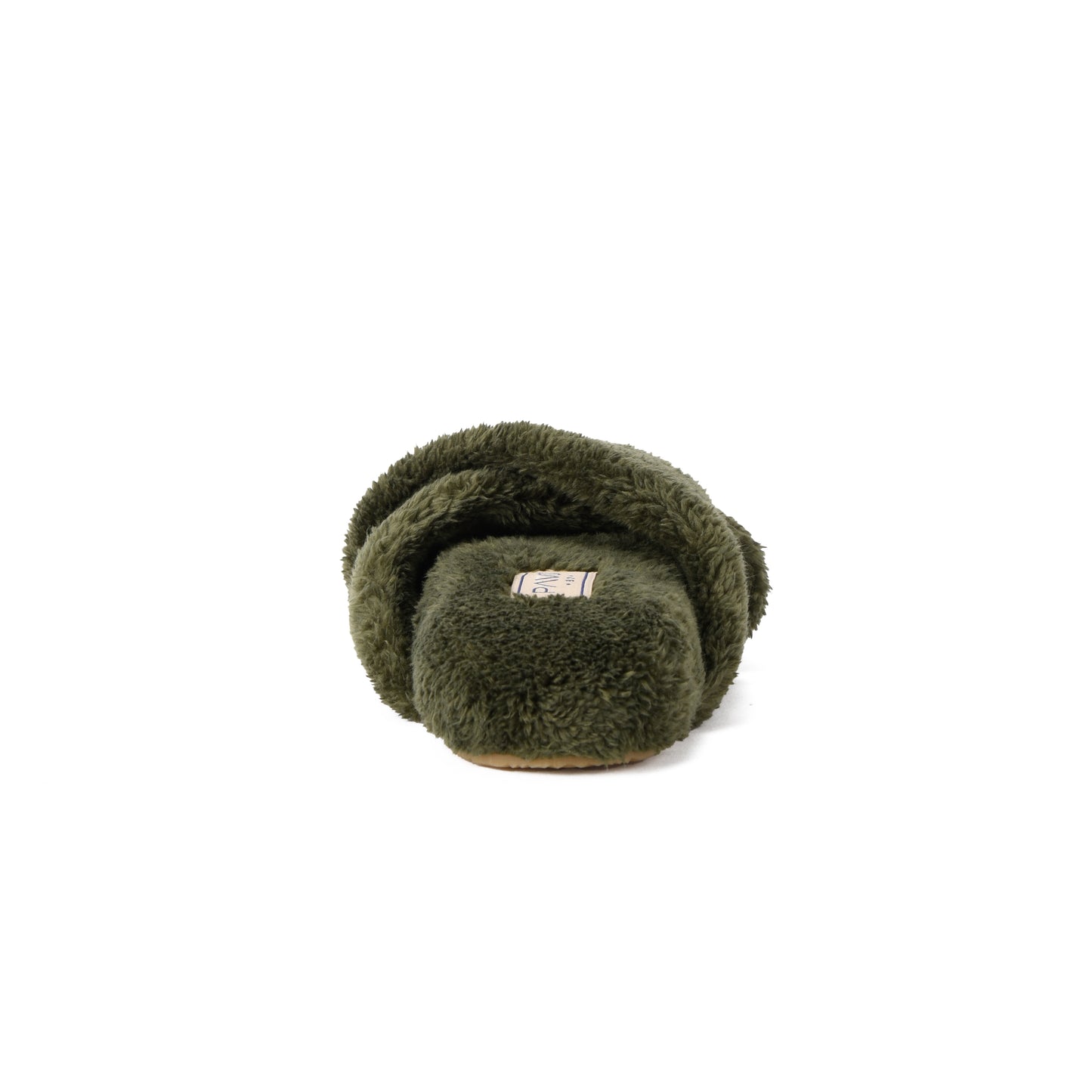 Slipper Fur Cross Olive