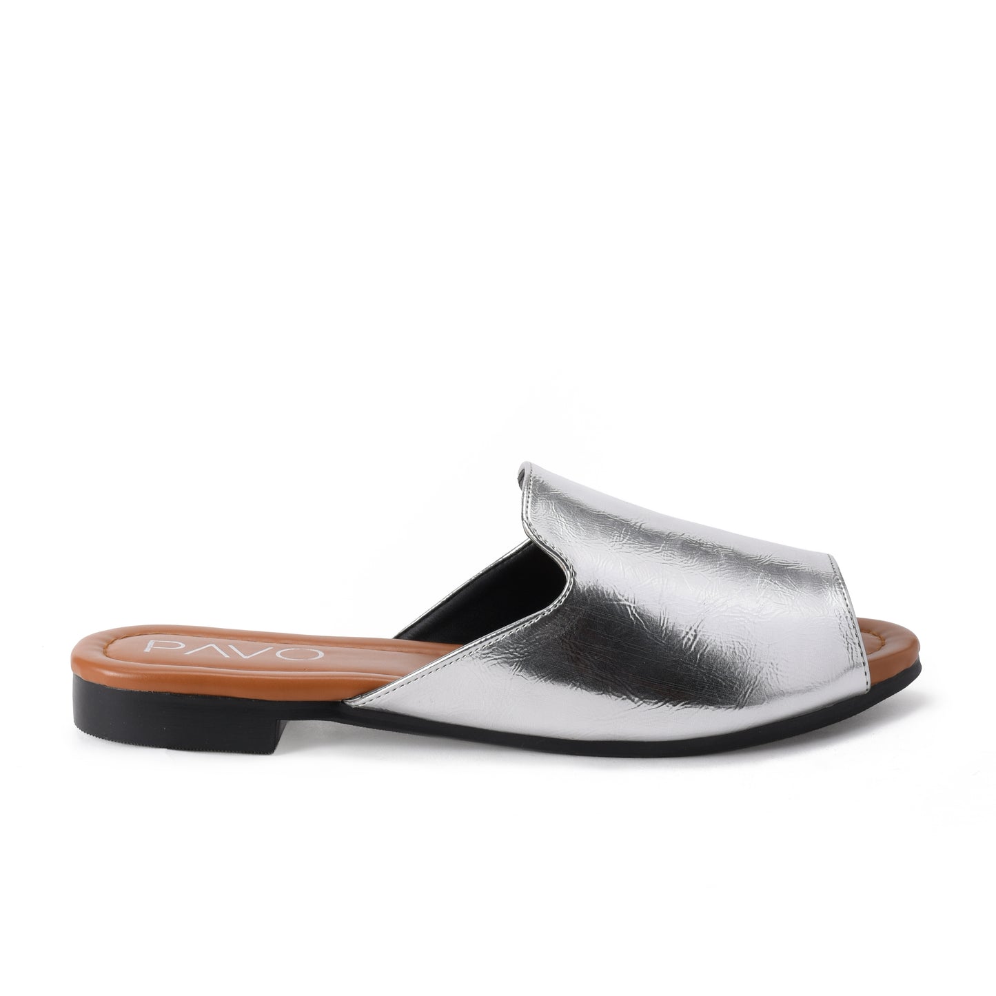 Leen Silver Slipper - PAVO Egypt