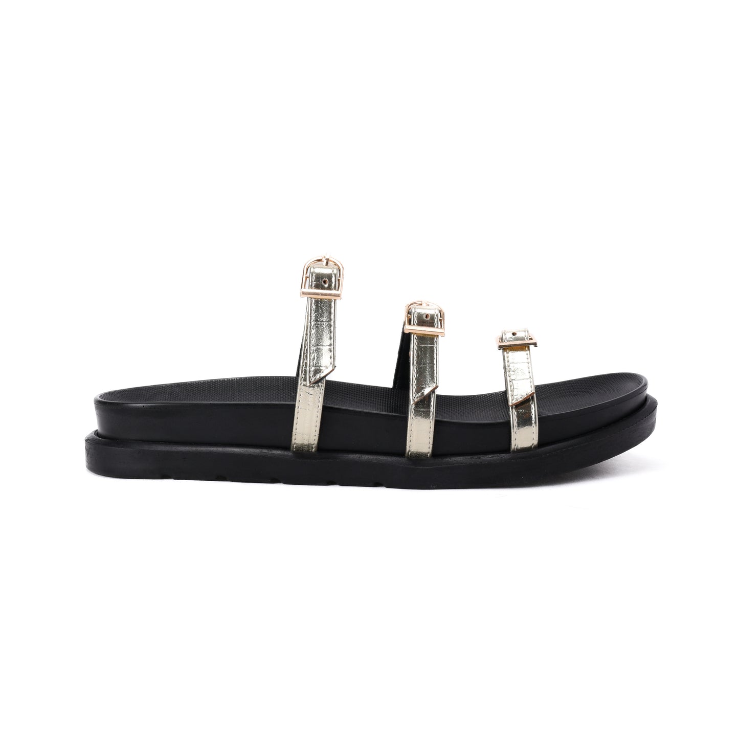 Gold Vola Slippers - PAVO Egypt