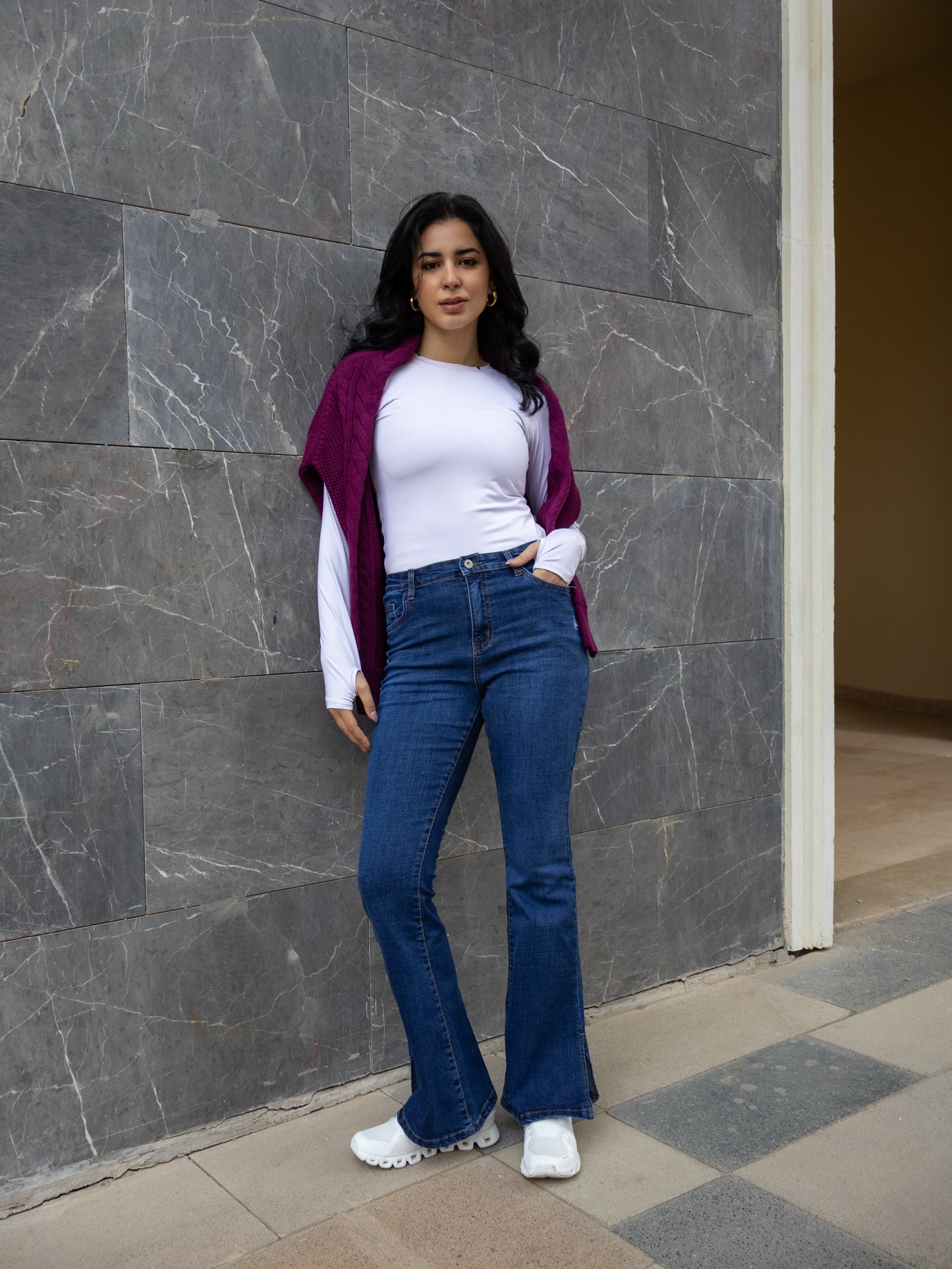 Blue Flare jeans - PAVO Egypt