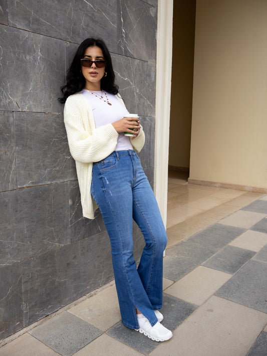 Light Blue Flare jeans - PAVO Egypt