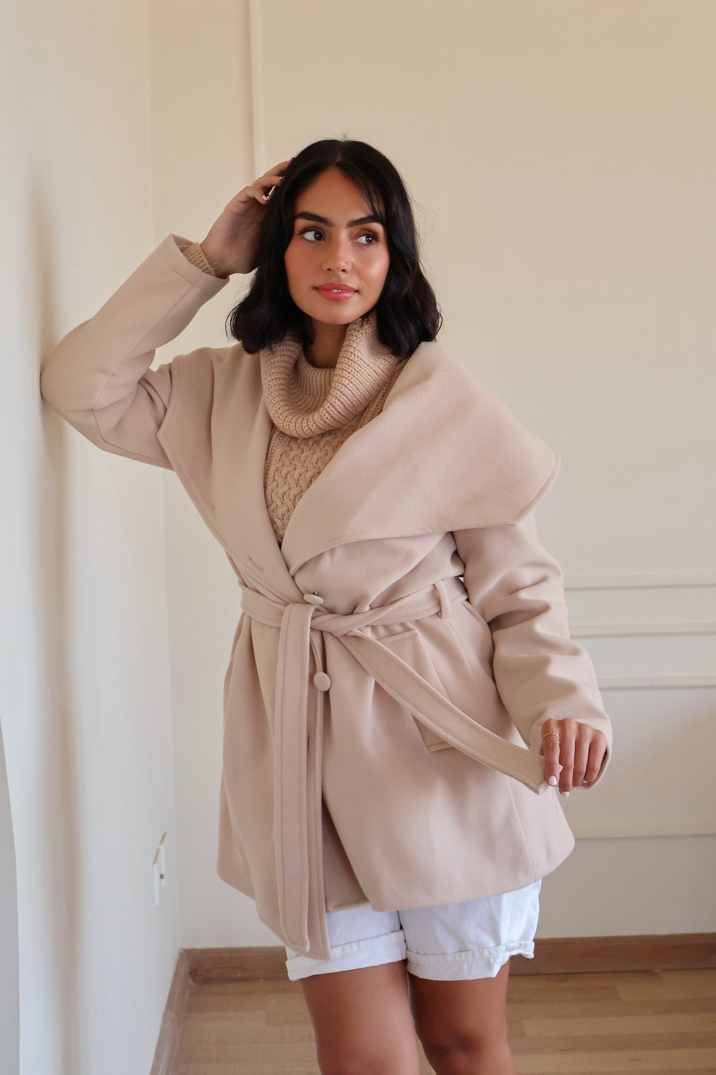 Off white Basic coat - PAVO Egypt