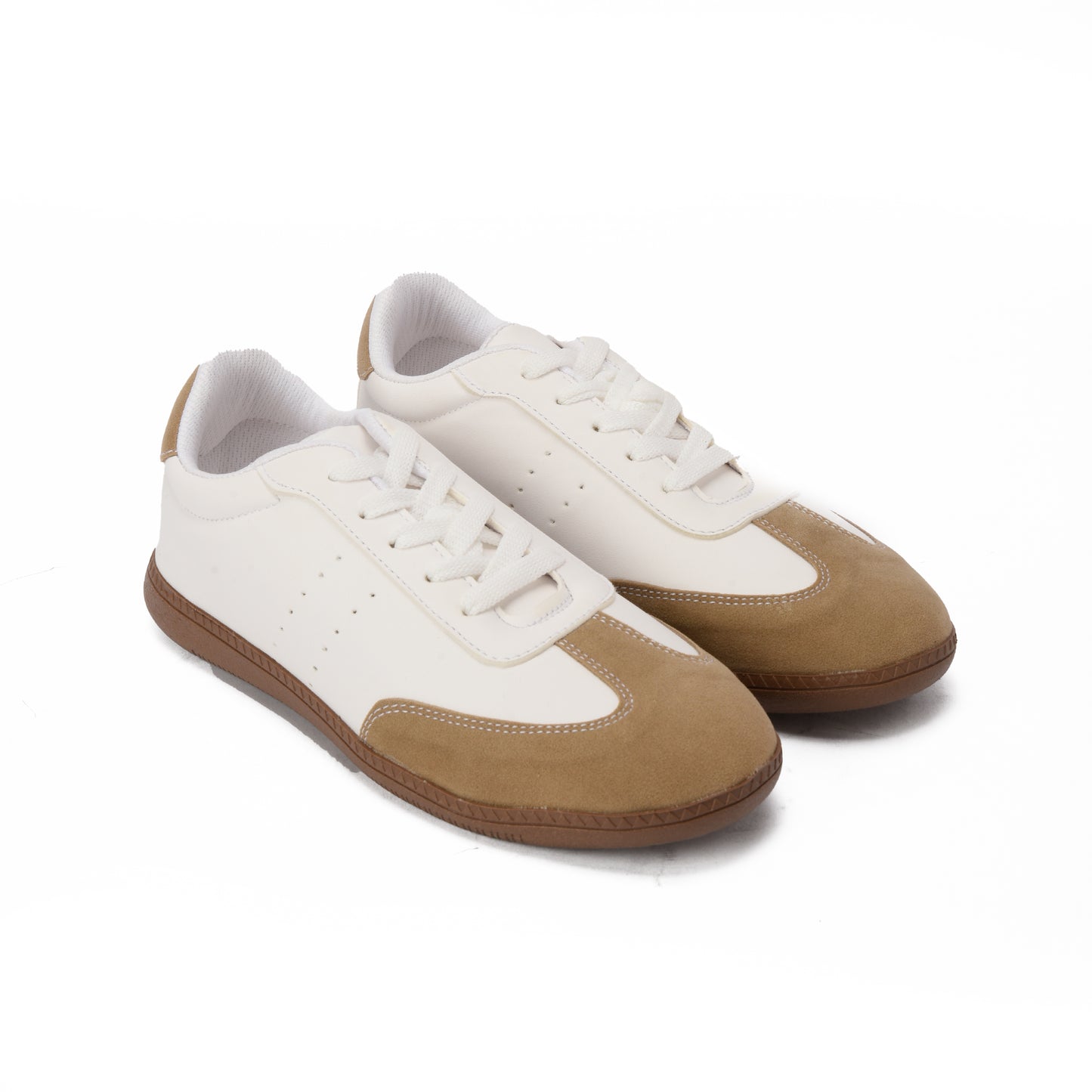 White x Beige Aero Sneakers