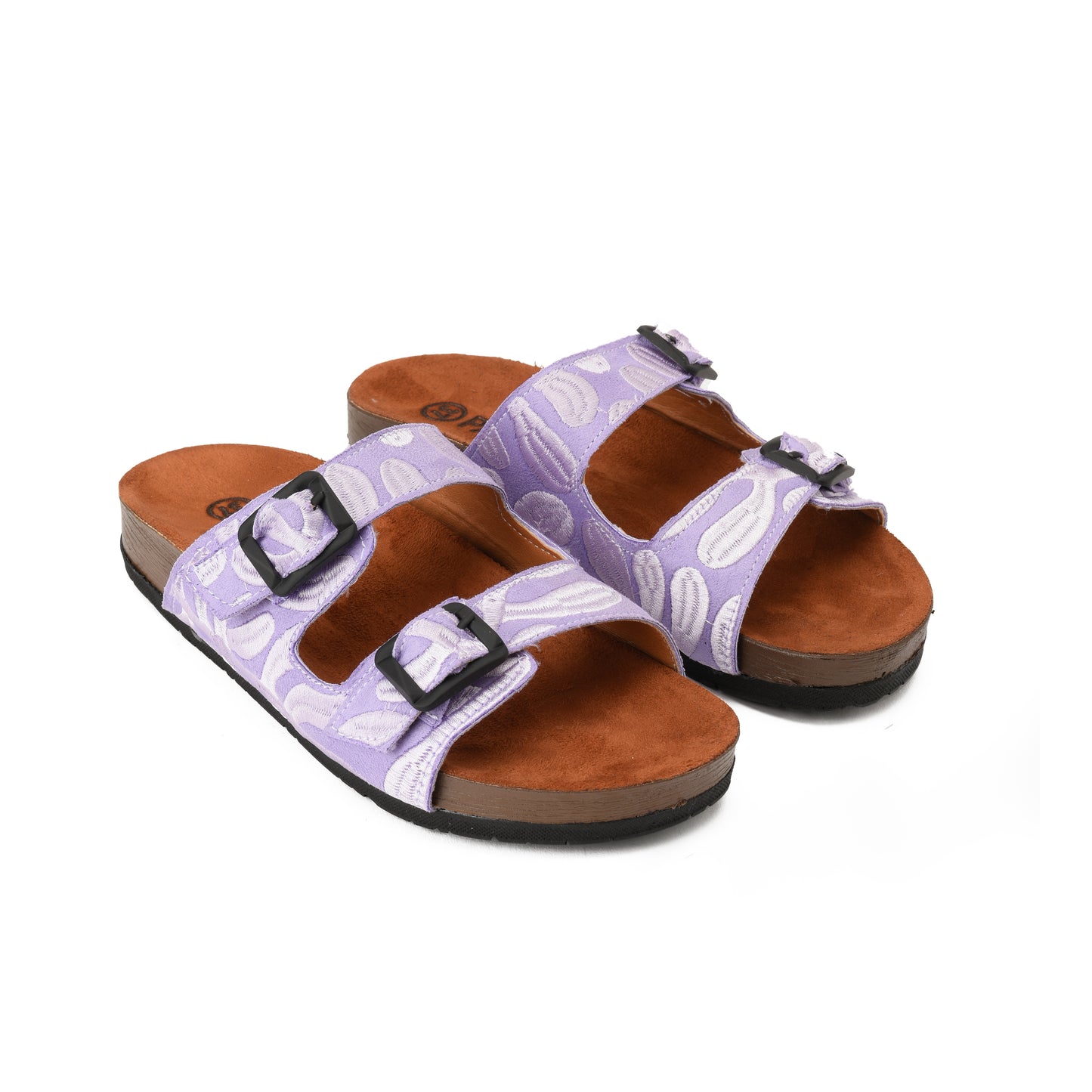 Slippers floral Lilac