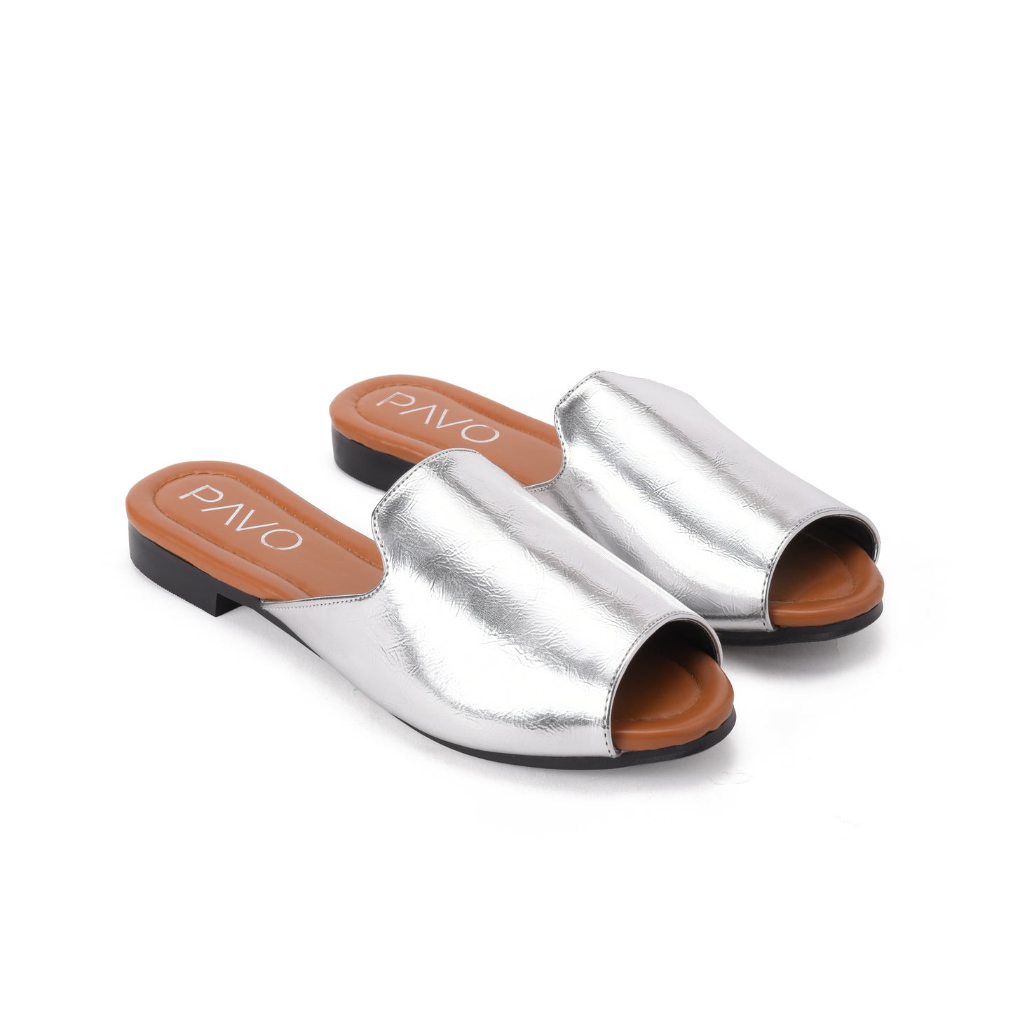 Leen Silver Slipper - PAVO Egypt