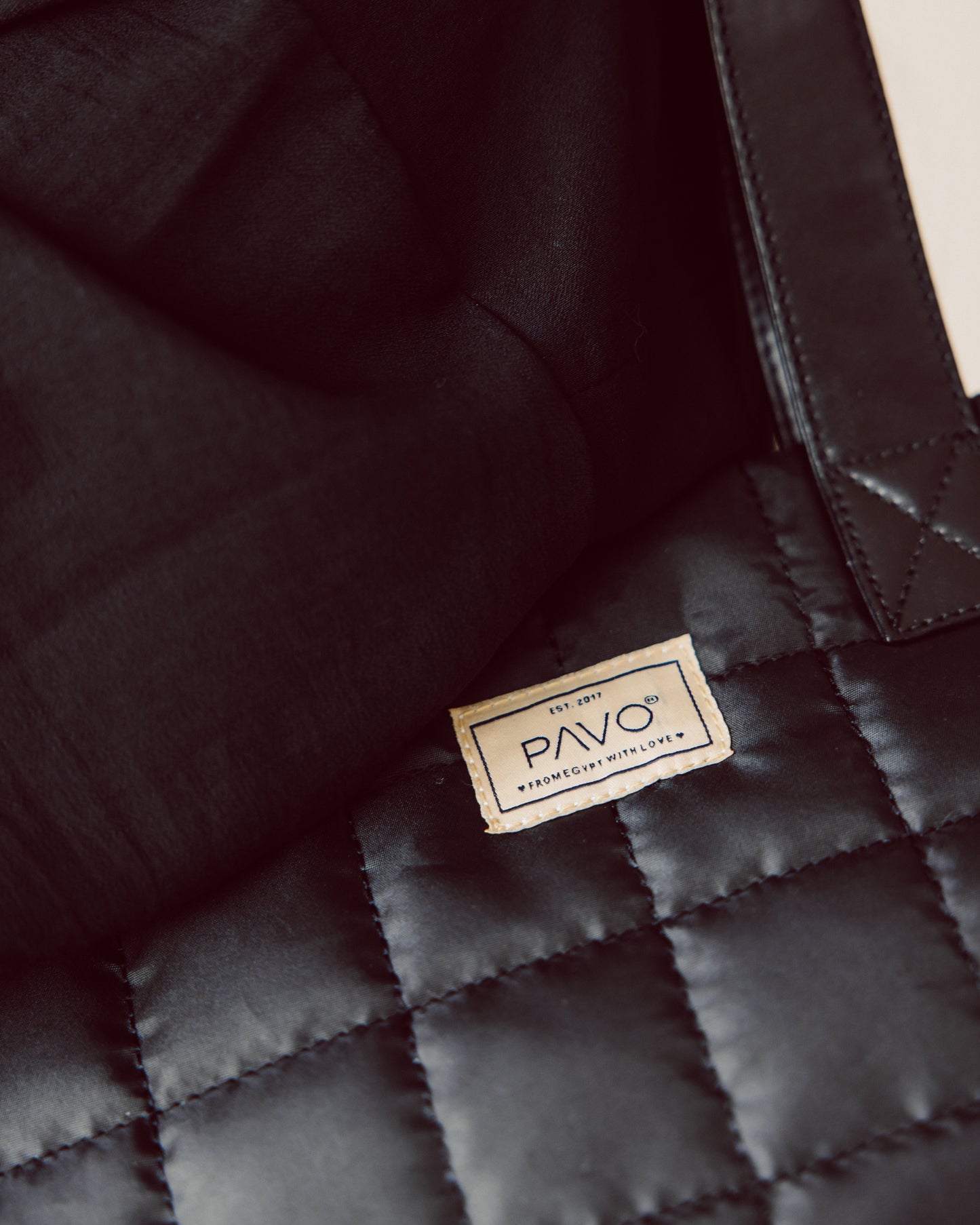 Black Tote Bag Handbag - PAVO Egypt