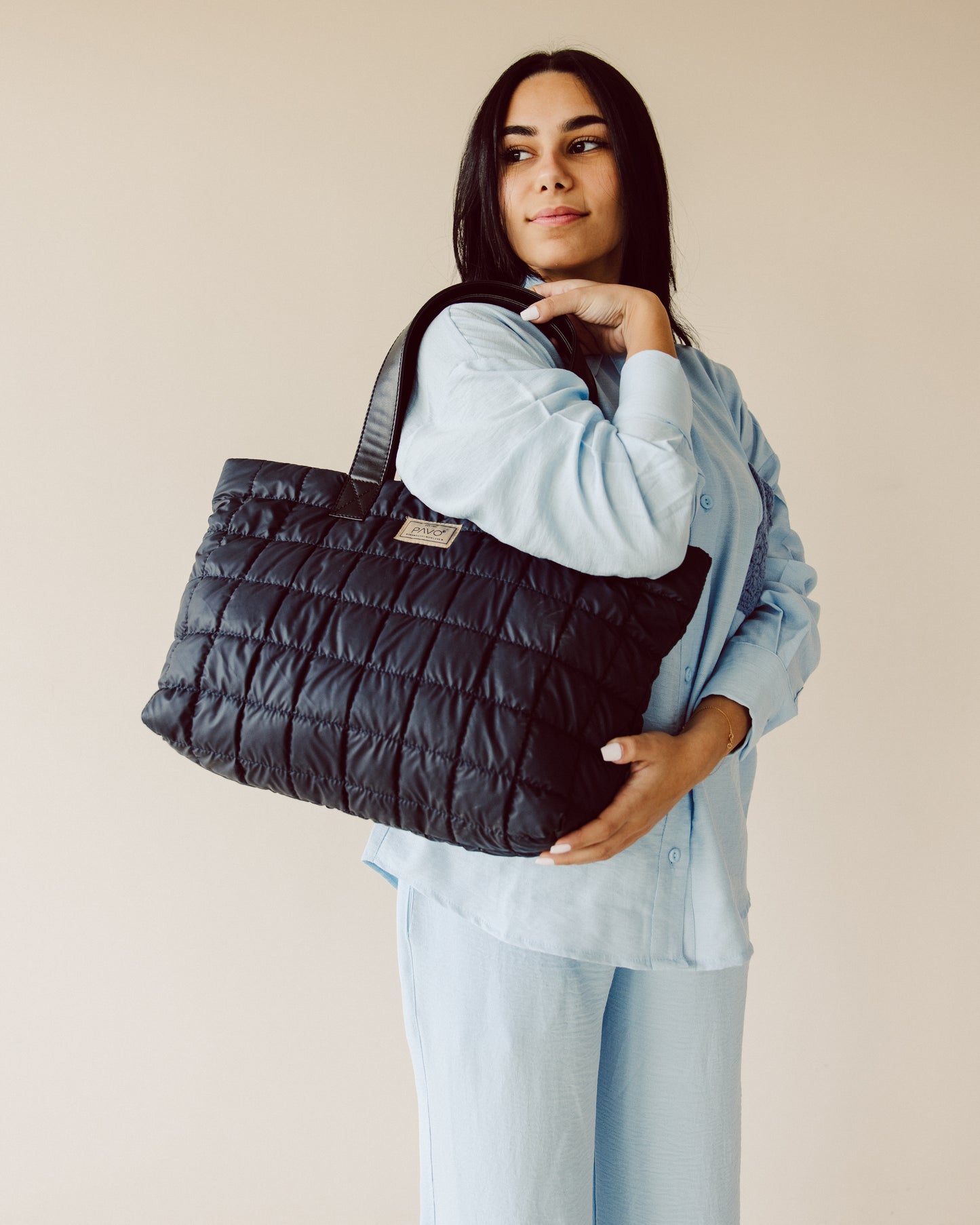 Black Tote Bag Handbag - PAVO Egypt