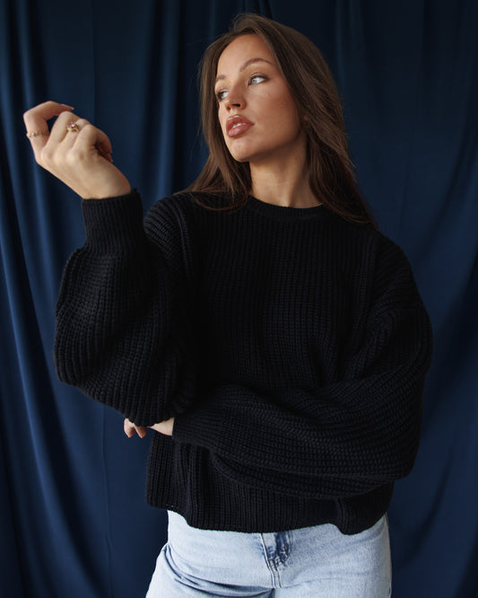 Black Blush Pullover