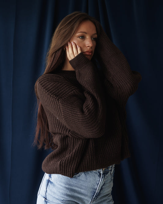Brown Blush Pullover
