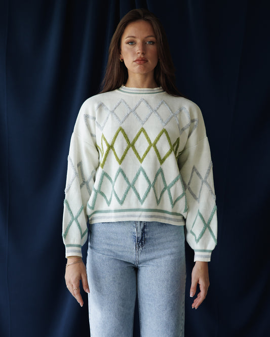 Grey Diamond Pullover