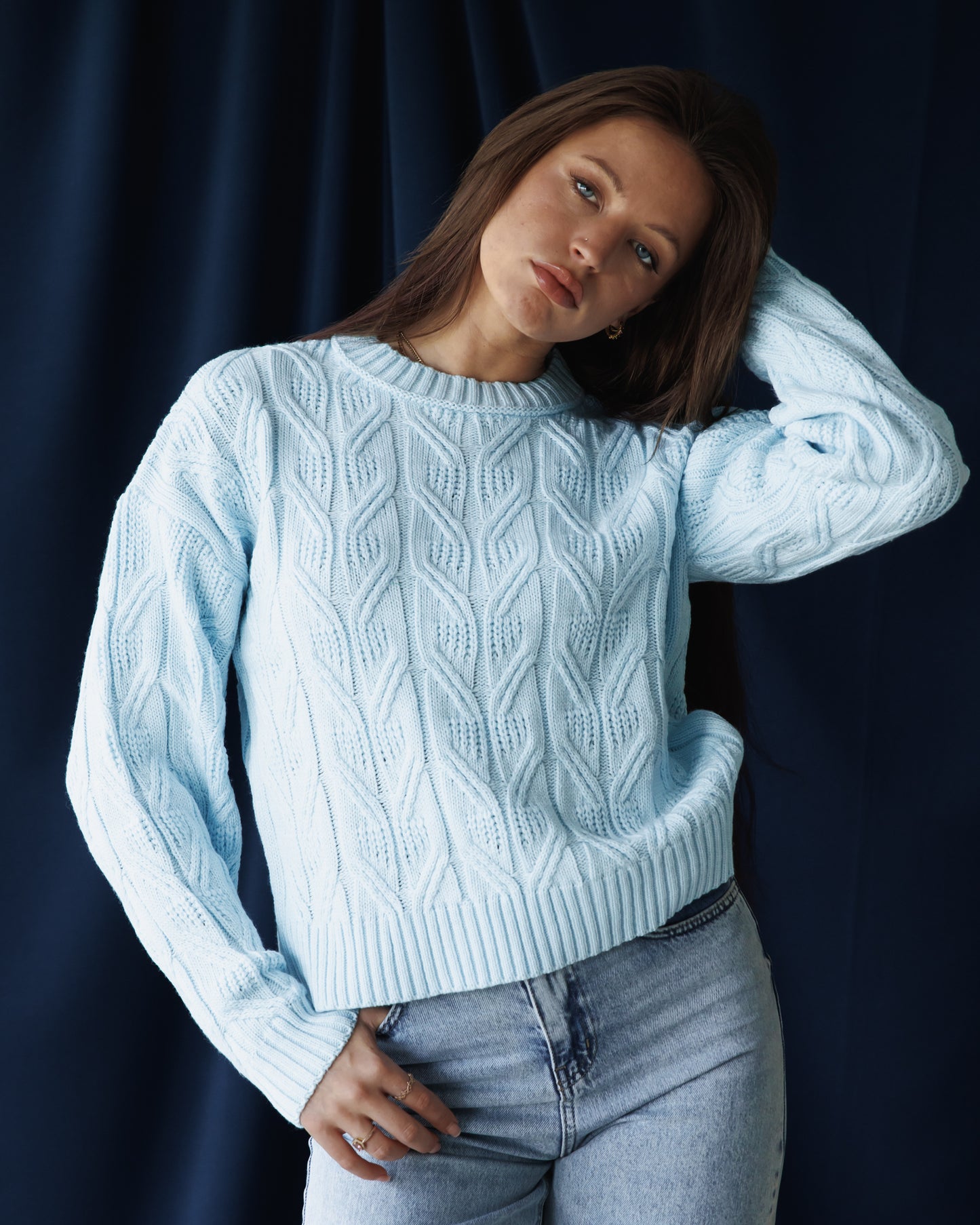 Baby Blue Aspen Pullover