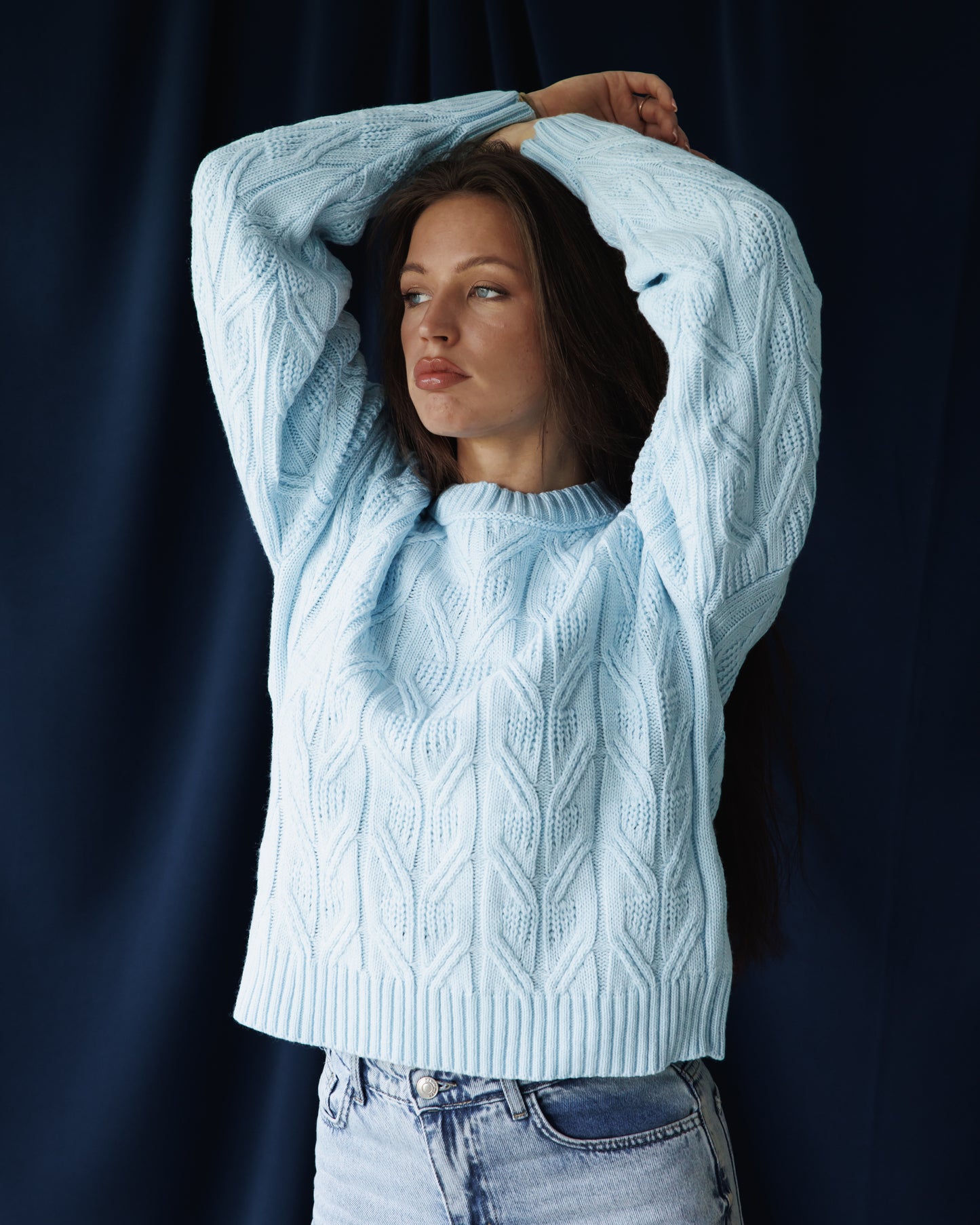 Baby Blue Aspen Pullover