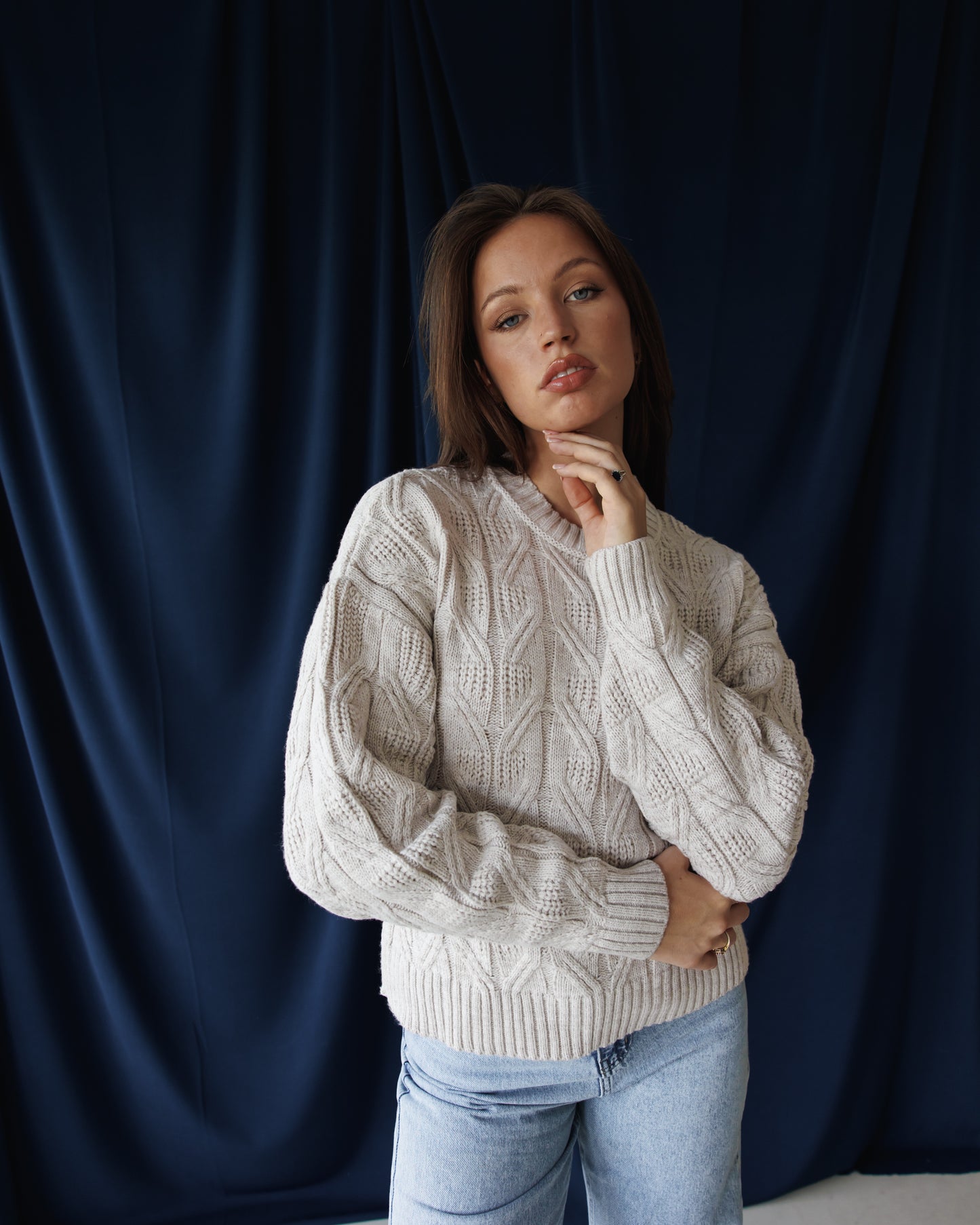 Beige Aspen Pullover