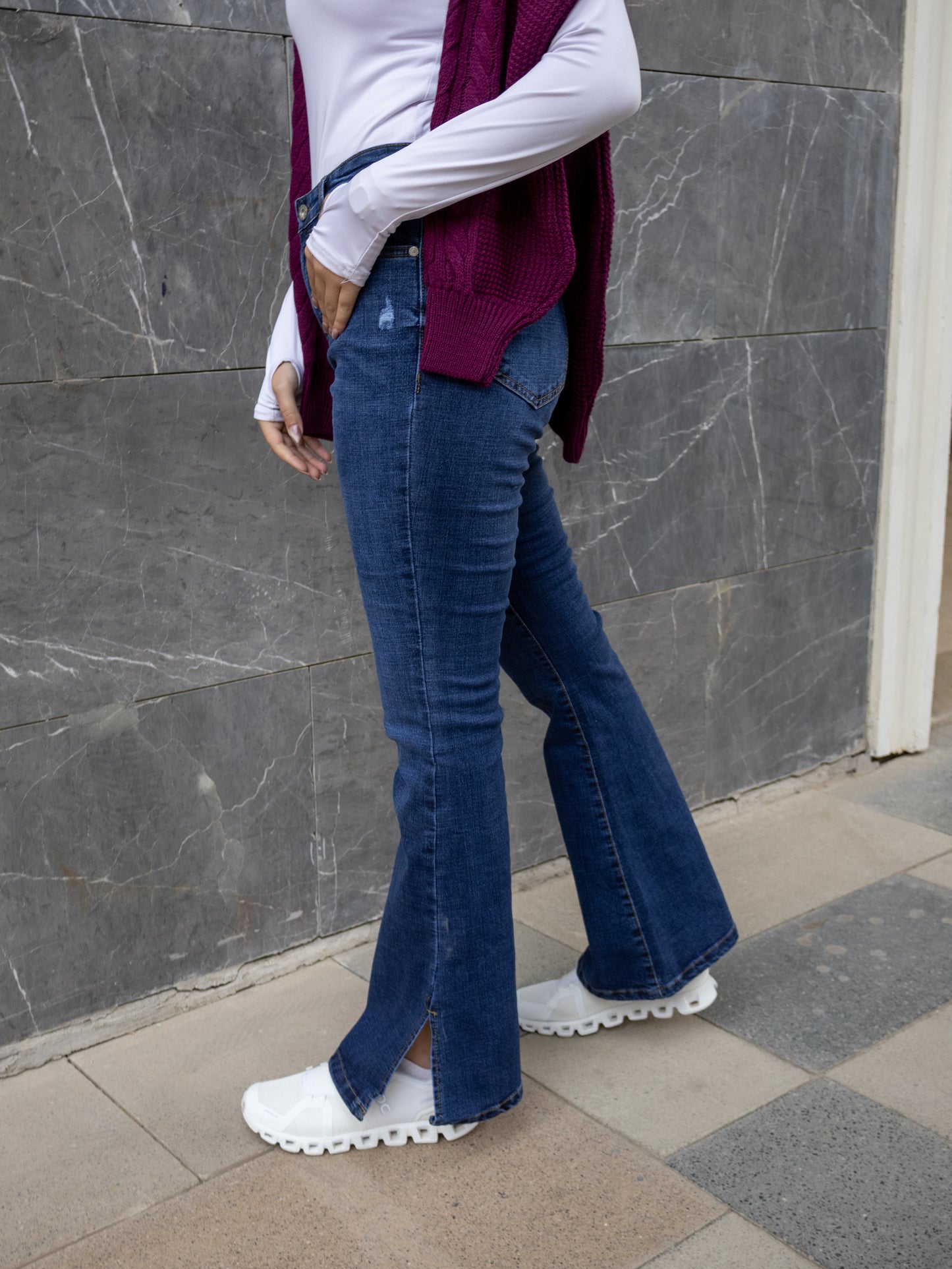 Blue Flare jeans - PAVO Egypt