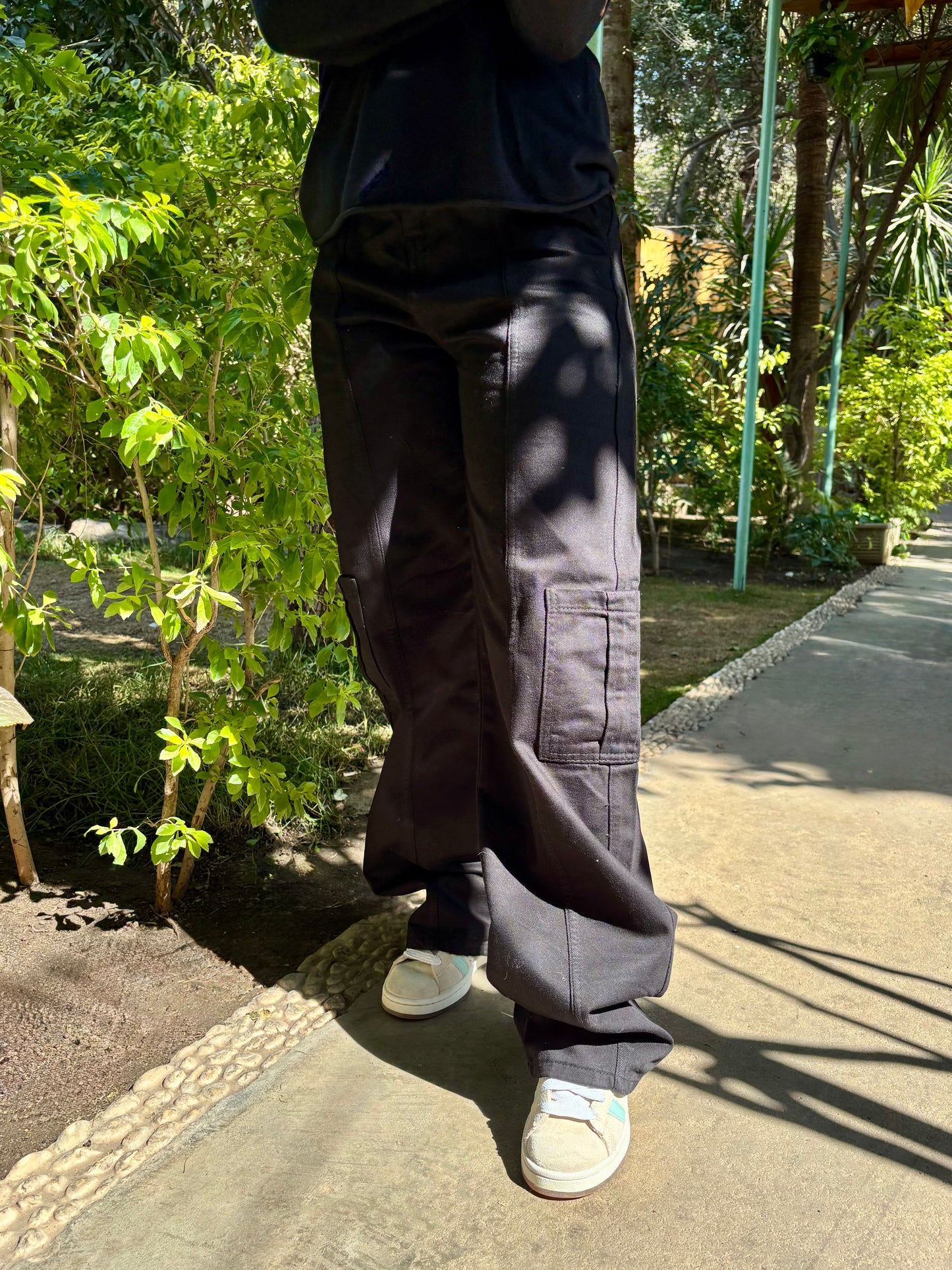 Black Cargo Pants - PAVO Egypt