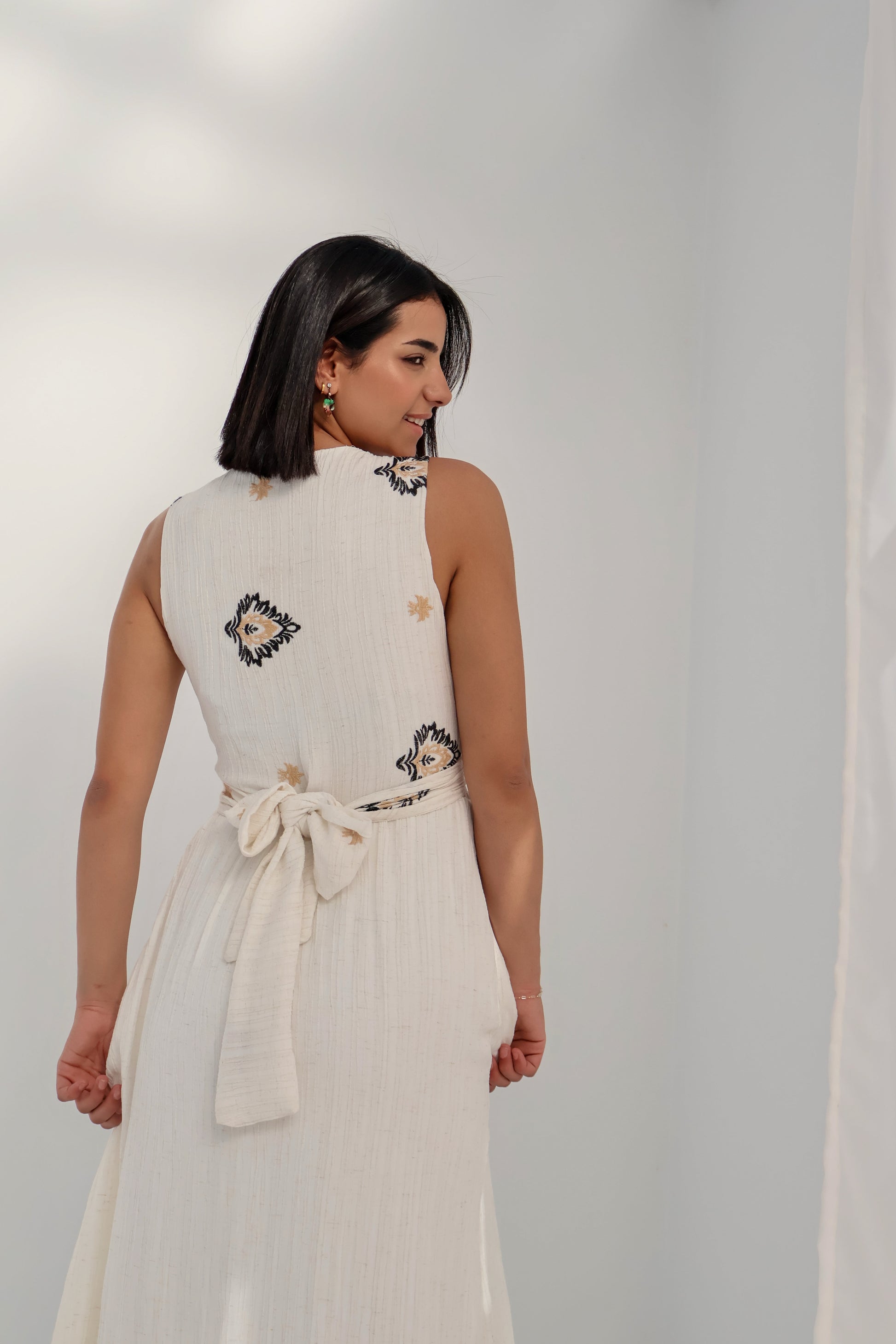 Off white Boho Dress - PAVO Egypt