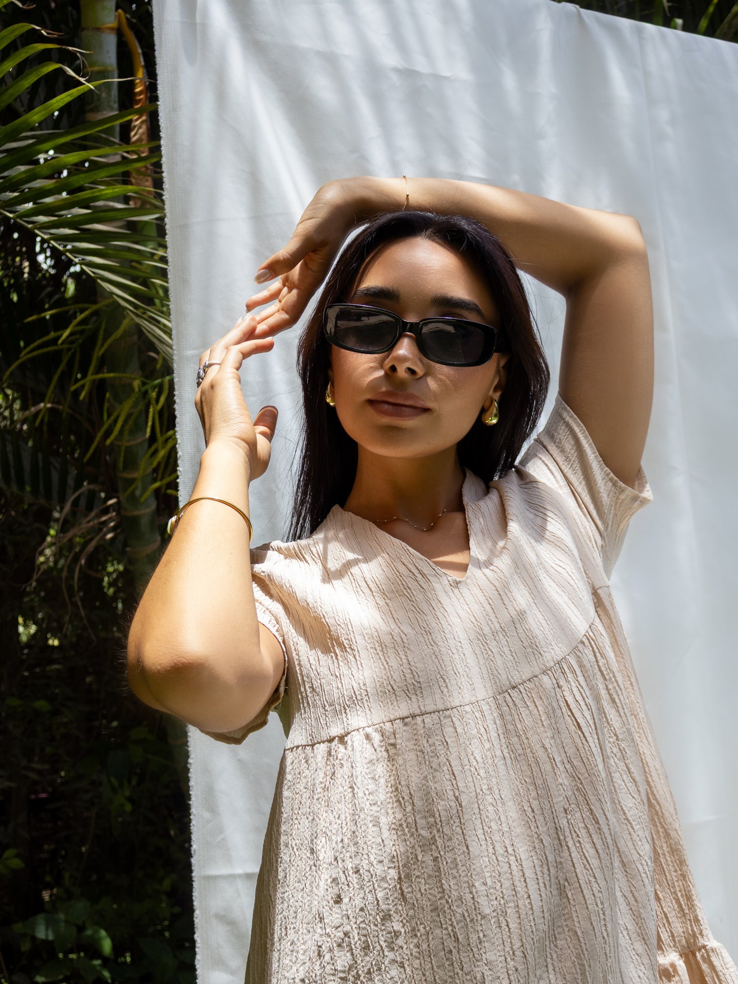 Lora Beige dress - PAVO Egypt