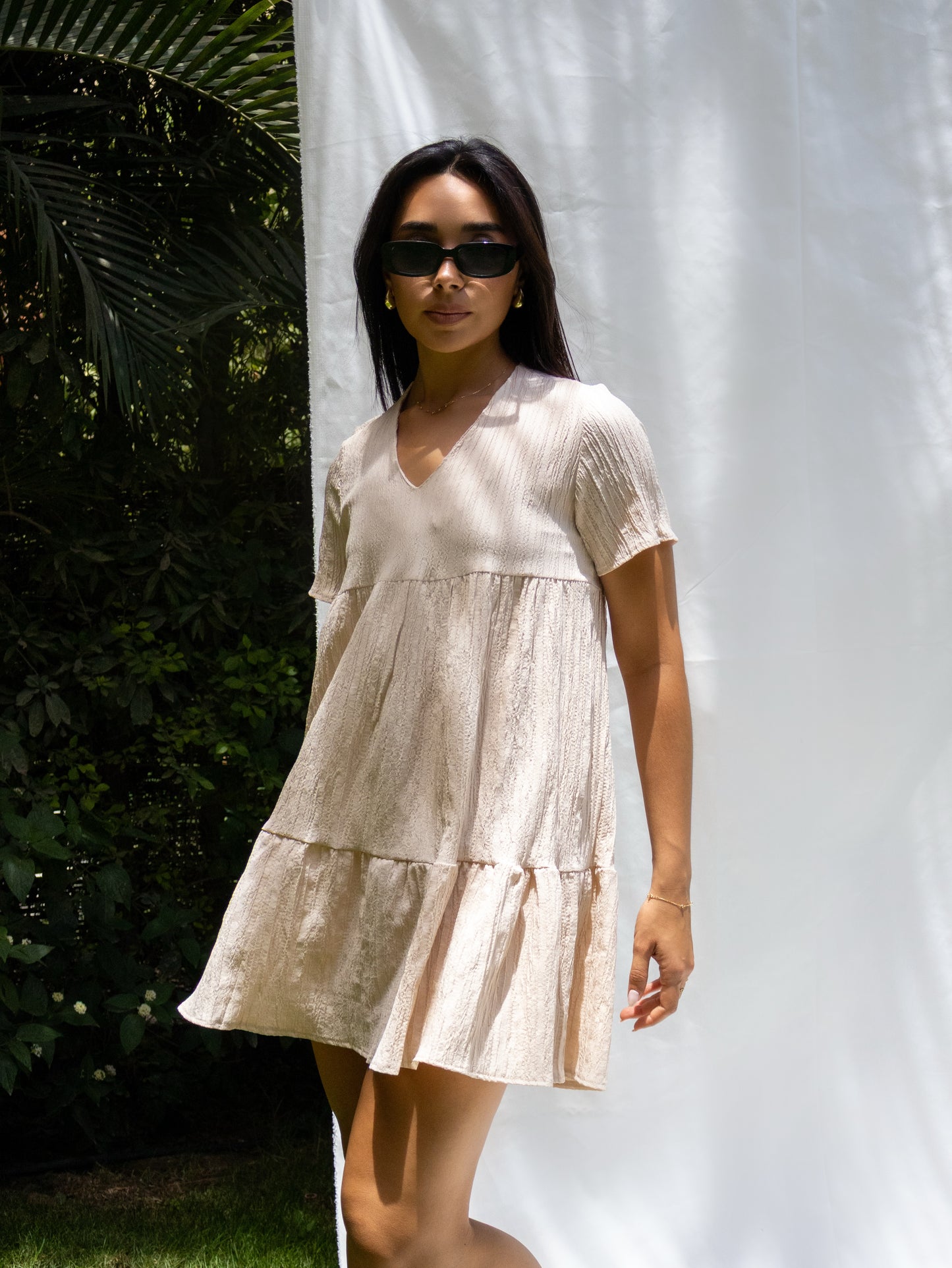 Lora Beige dress - PAVO Egypt