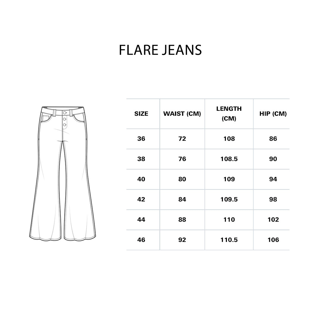 Light Blue Flare jeans - PAVO Egypt