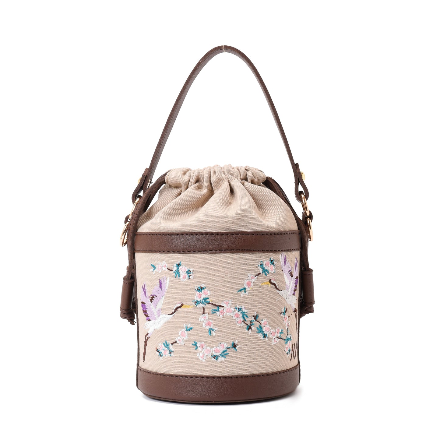 Retro Bucket Swan Handbag with Brown belt -Code 915 pavoegypt