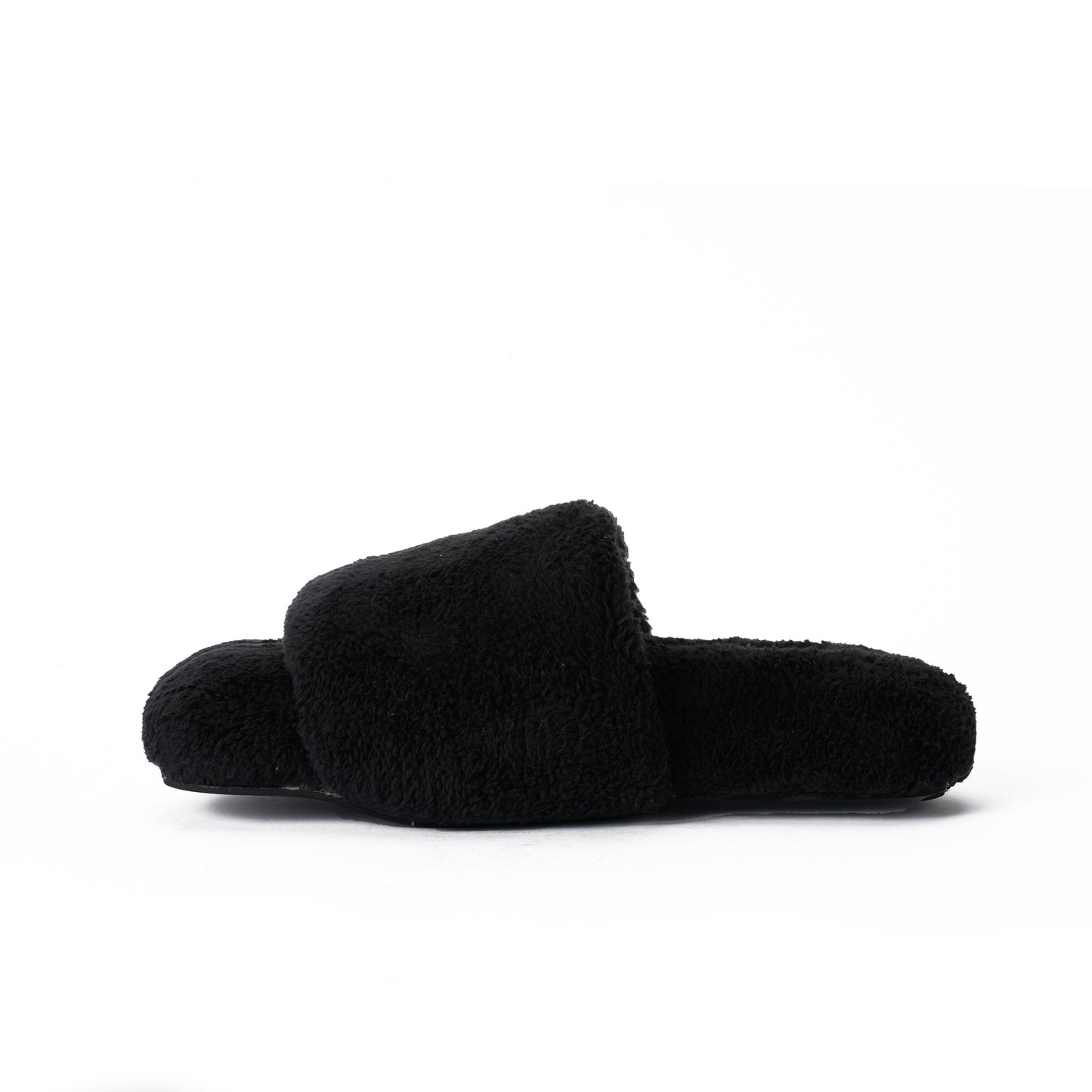 Slipper Fur Black pavoegypt