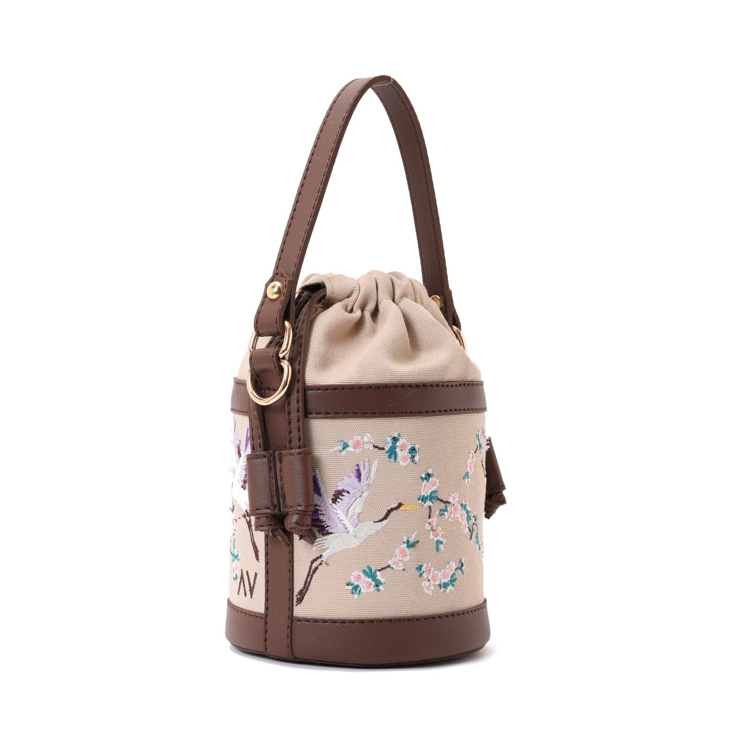Retro Bucket Swan Handbag with Brown belt -Code 915 pavoegypt