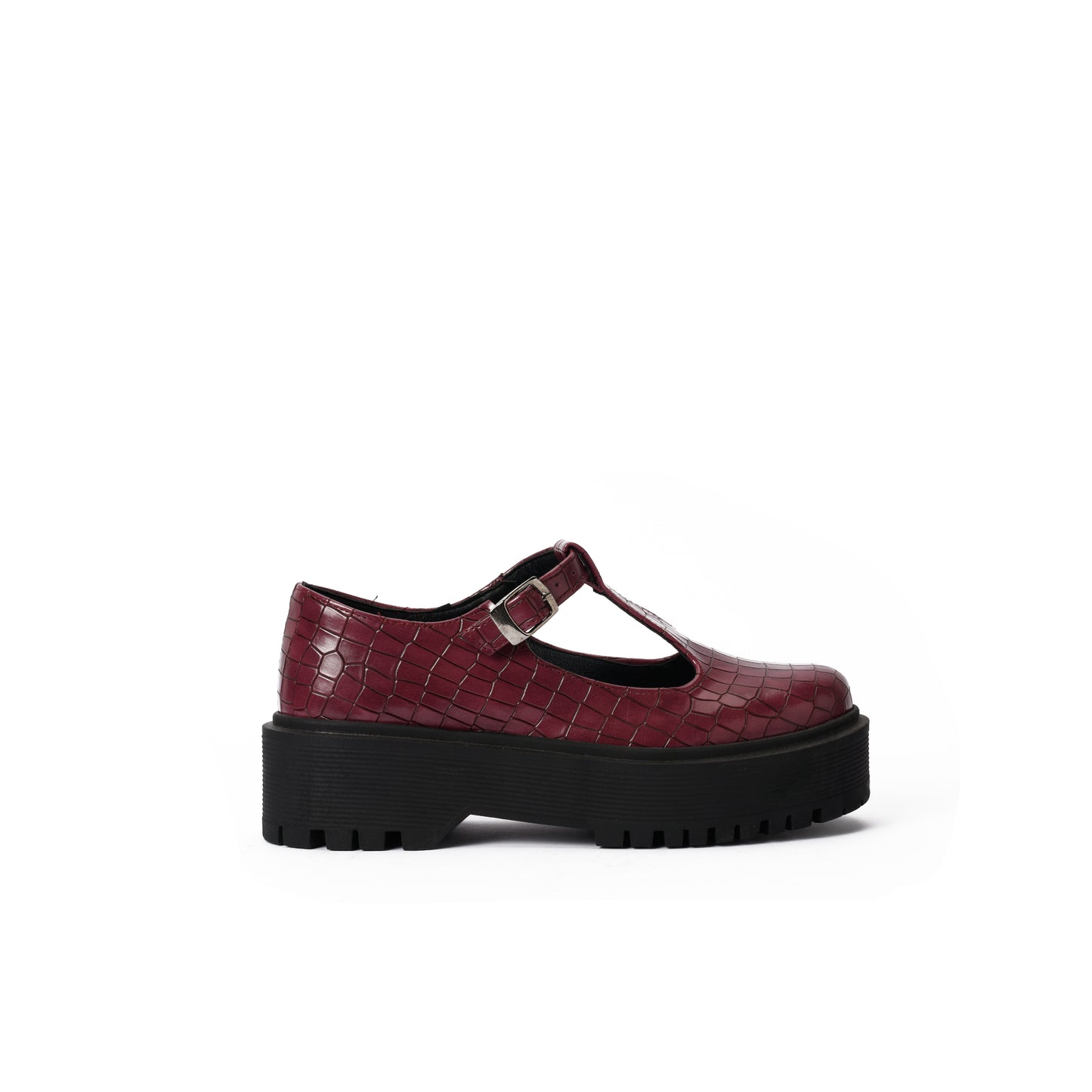 Burgundy Crocodile Shoe