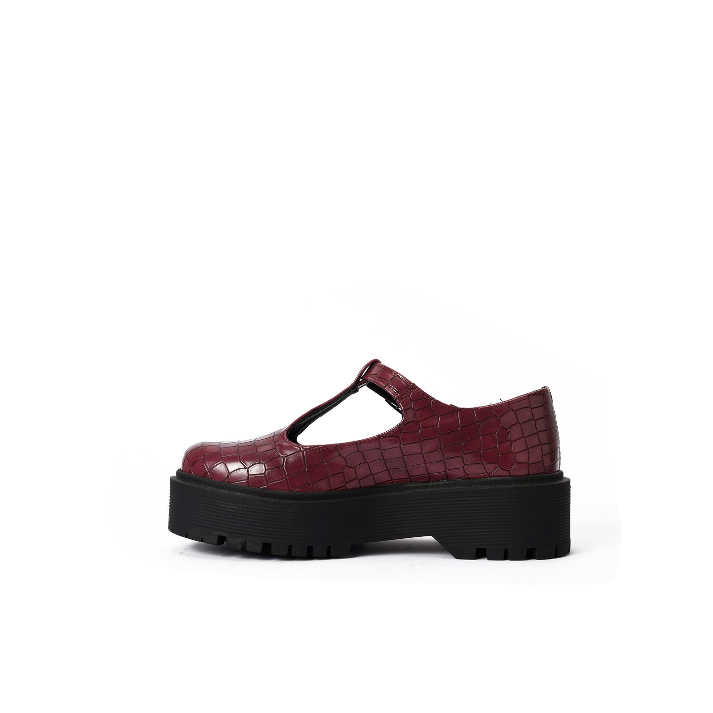 Burgundy Crocodile Shoe