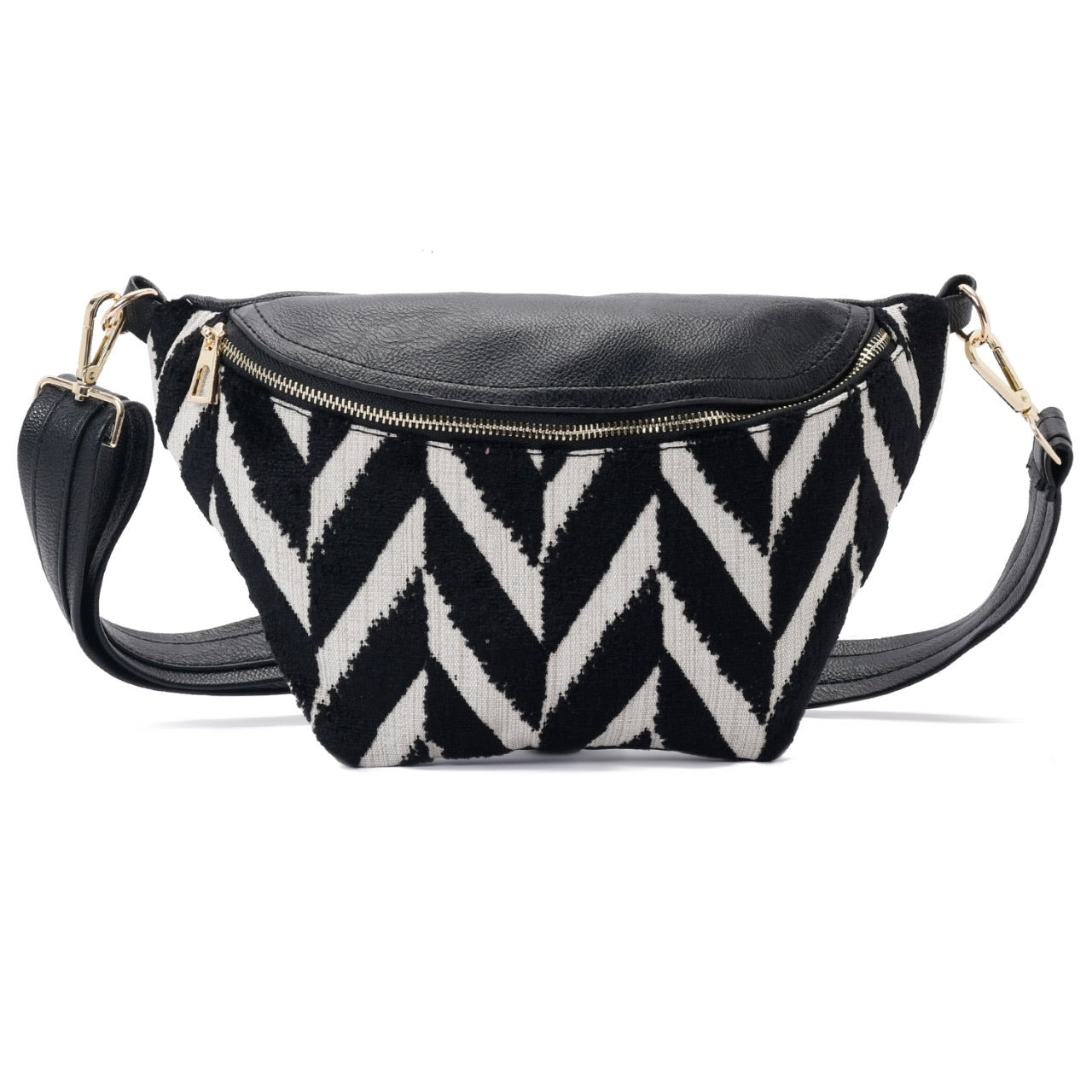Fanny pack Black and White Color pavoegypt