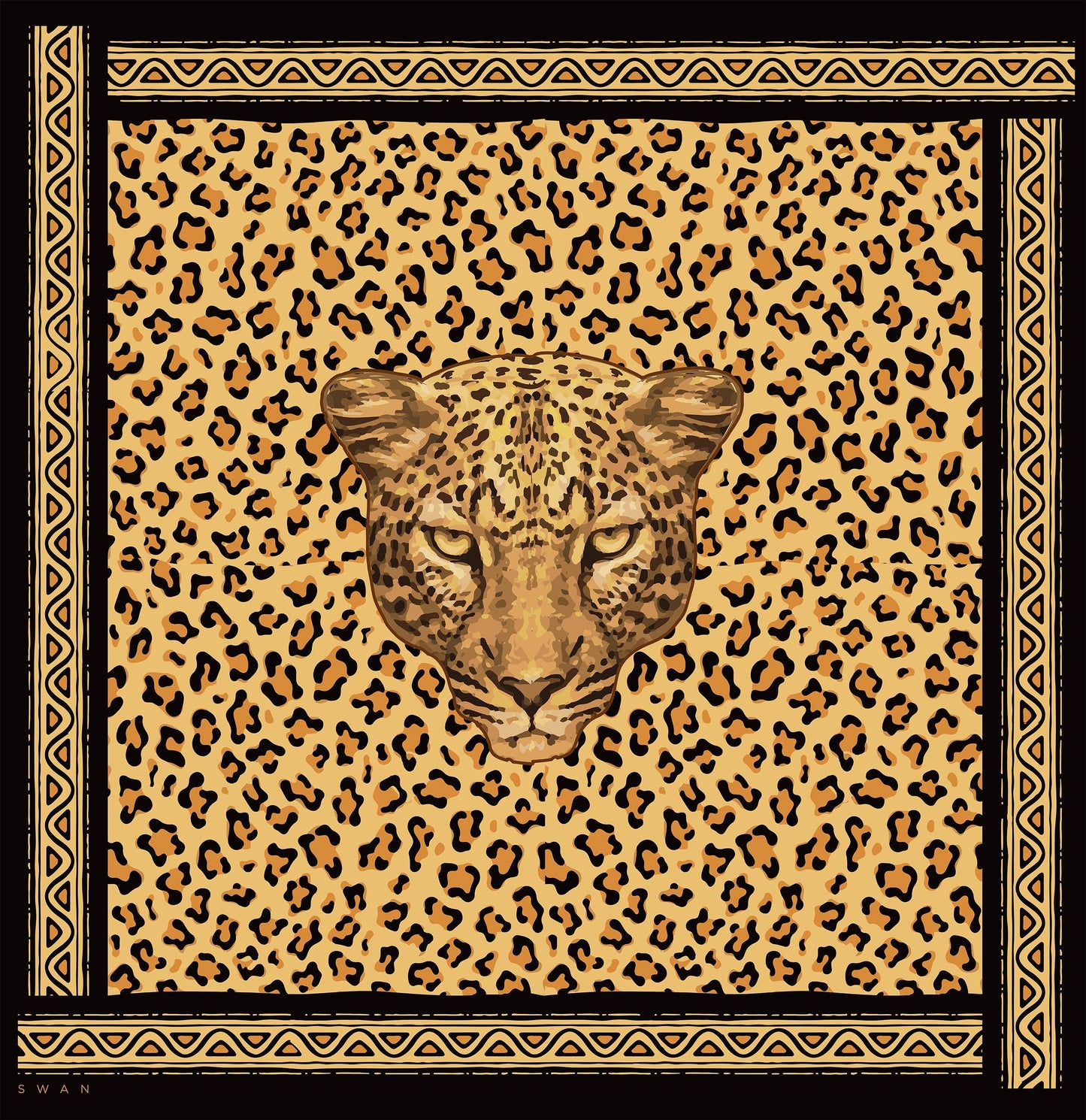 Scarf African Leopard BySwan