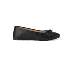 Black metallic Ballerina shoes - PAVO Egypt
