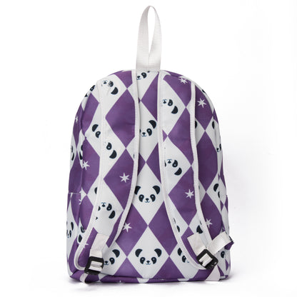 Purple Panda Backpack