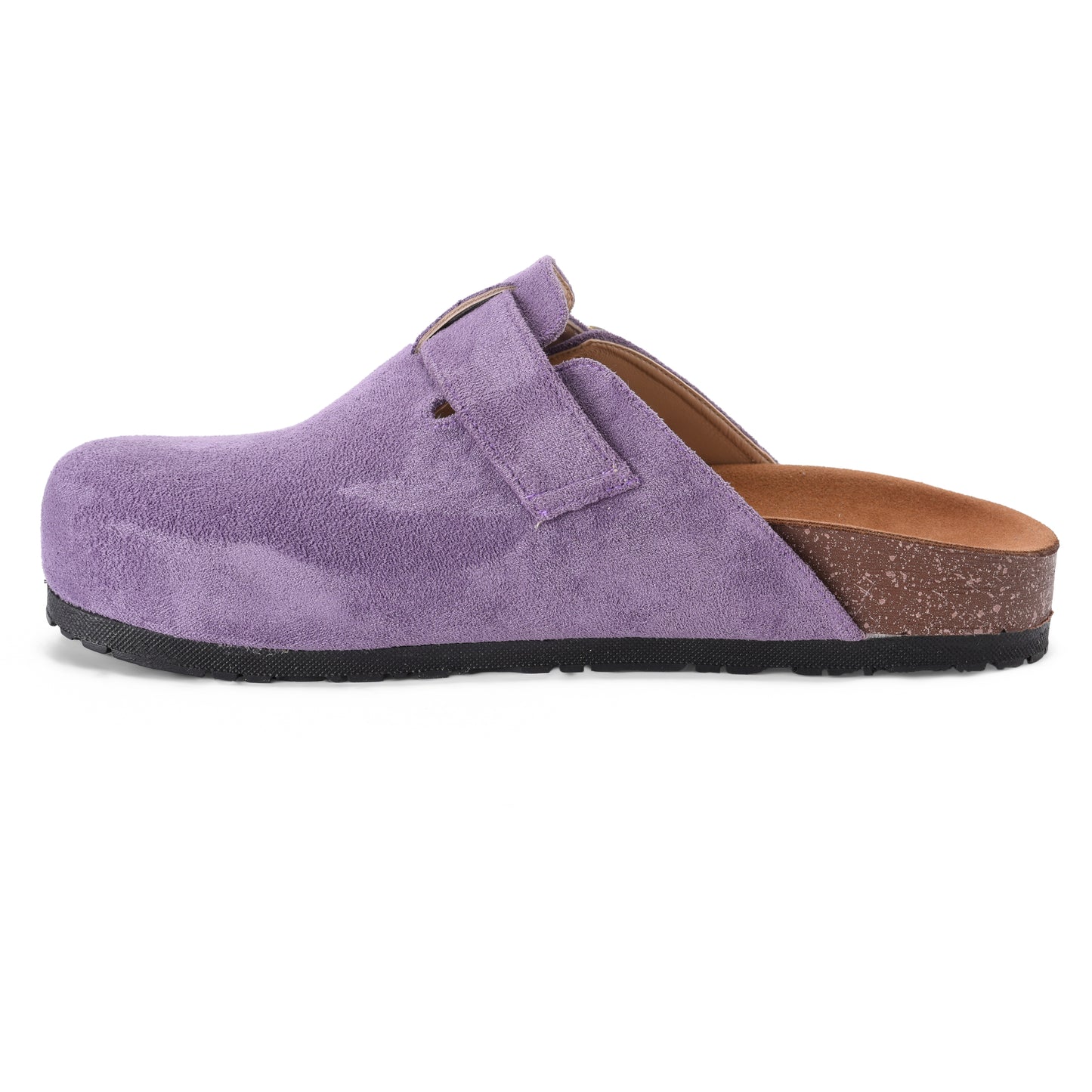 Purple suede Mule