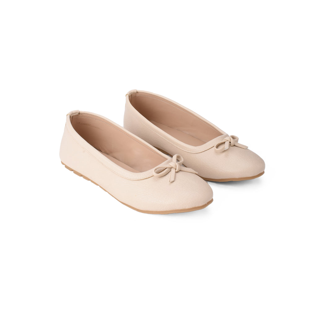 Beige Ballerina shoes - PAVO Egypt