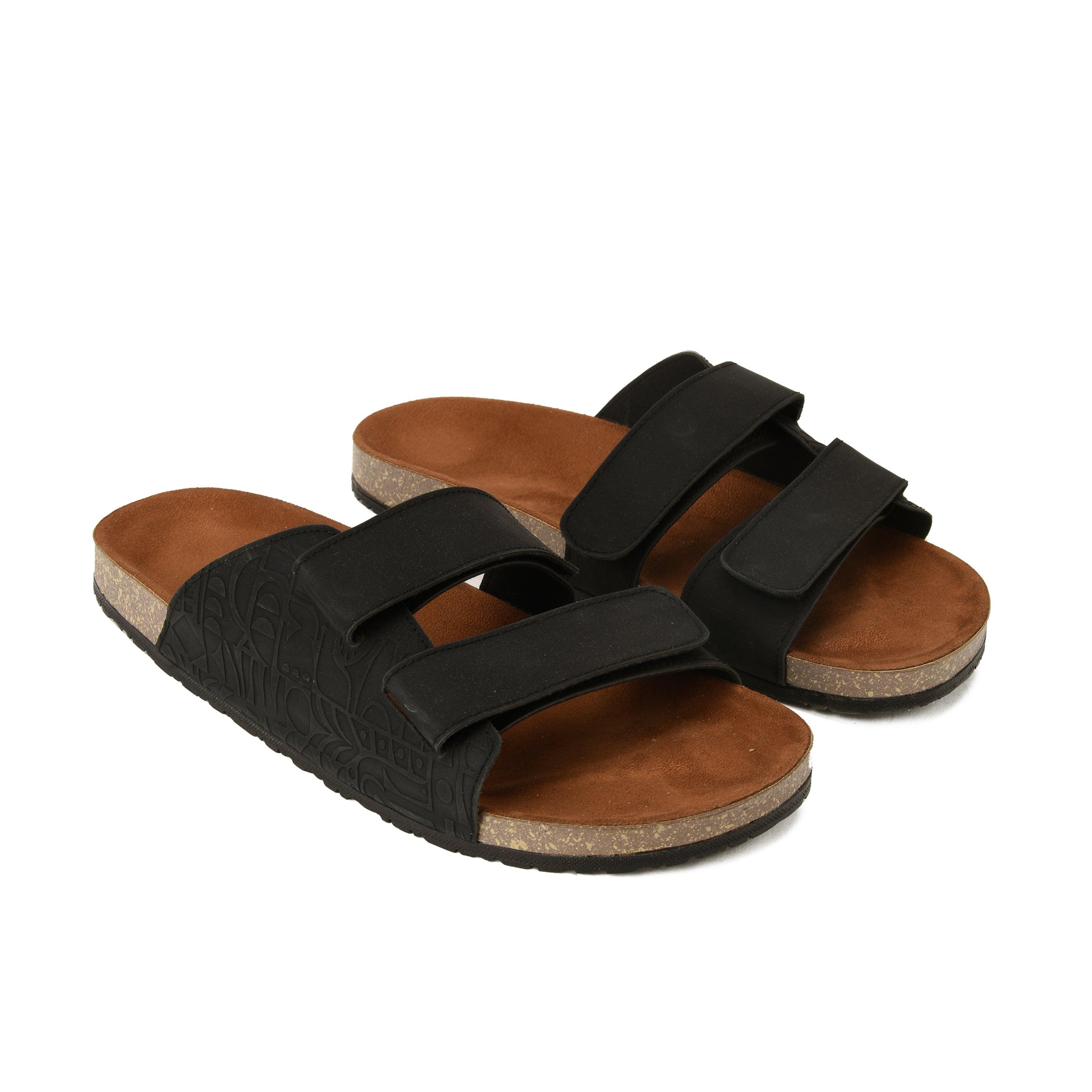 Slippers Engraved Black Men PAVO Egypt