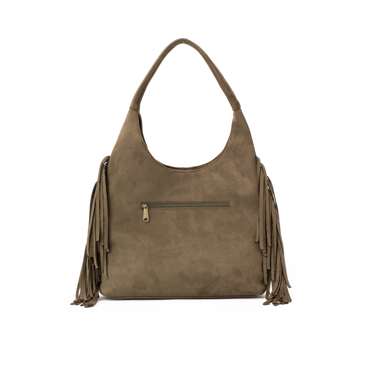 Olive Fringe Handbag
