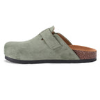 Olive suede Mule - PAVO Egypt