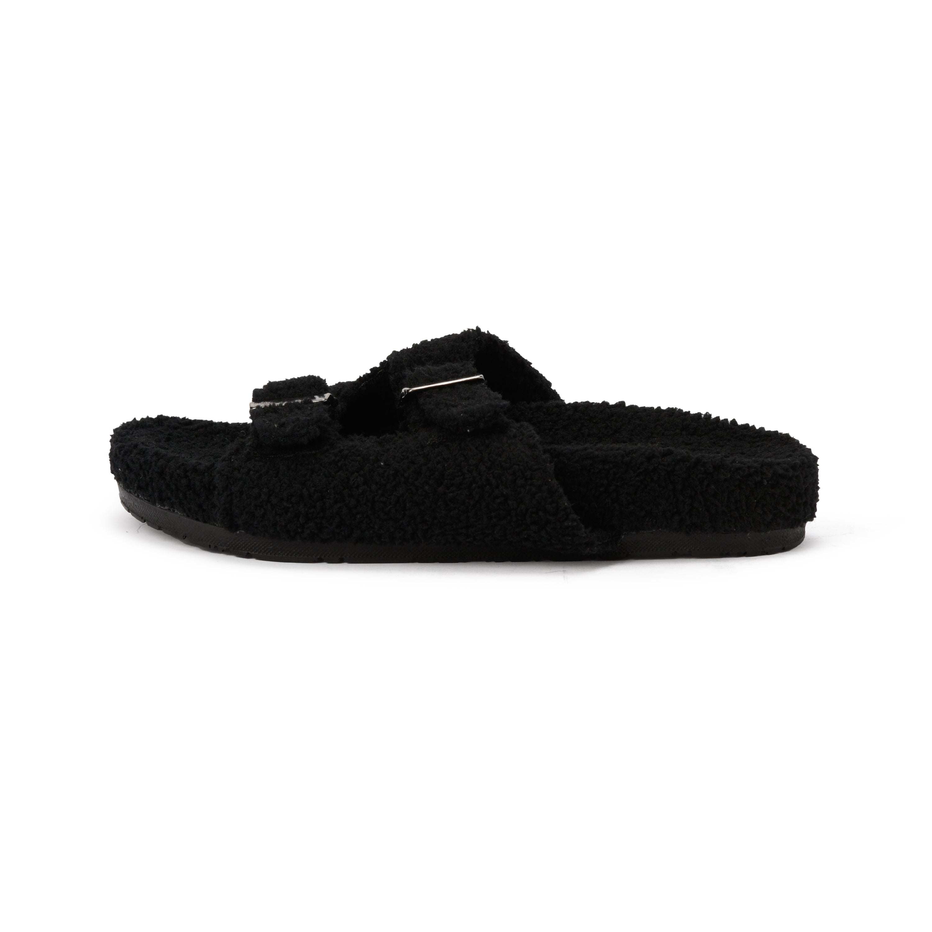 Black Plush slipper