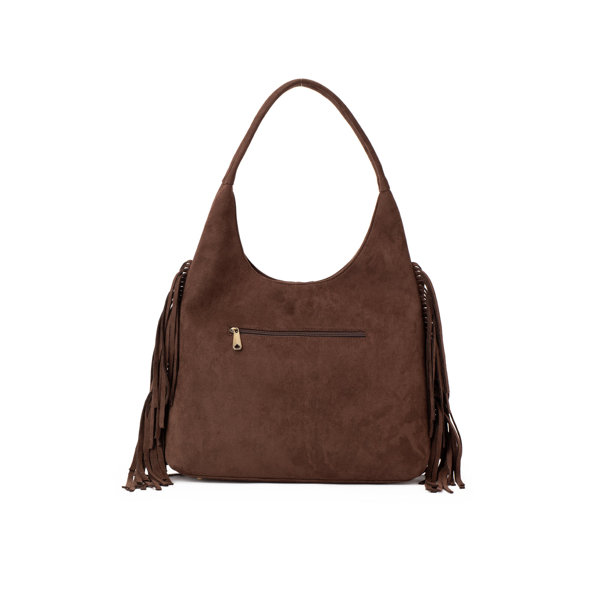 Brown Fringe Handbag