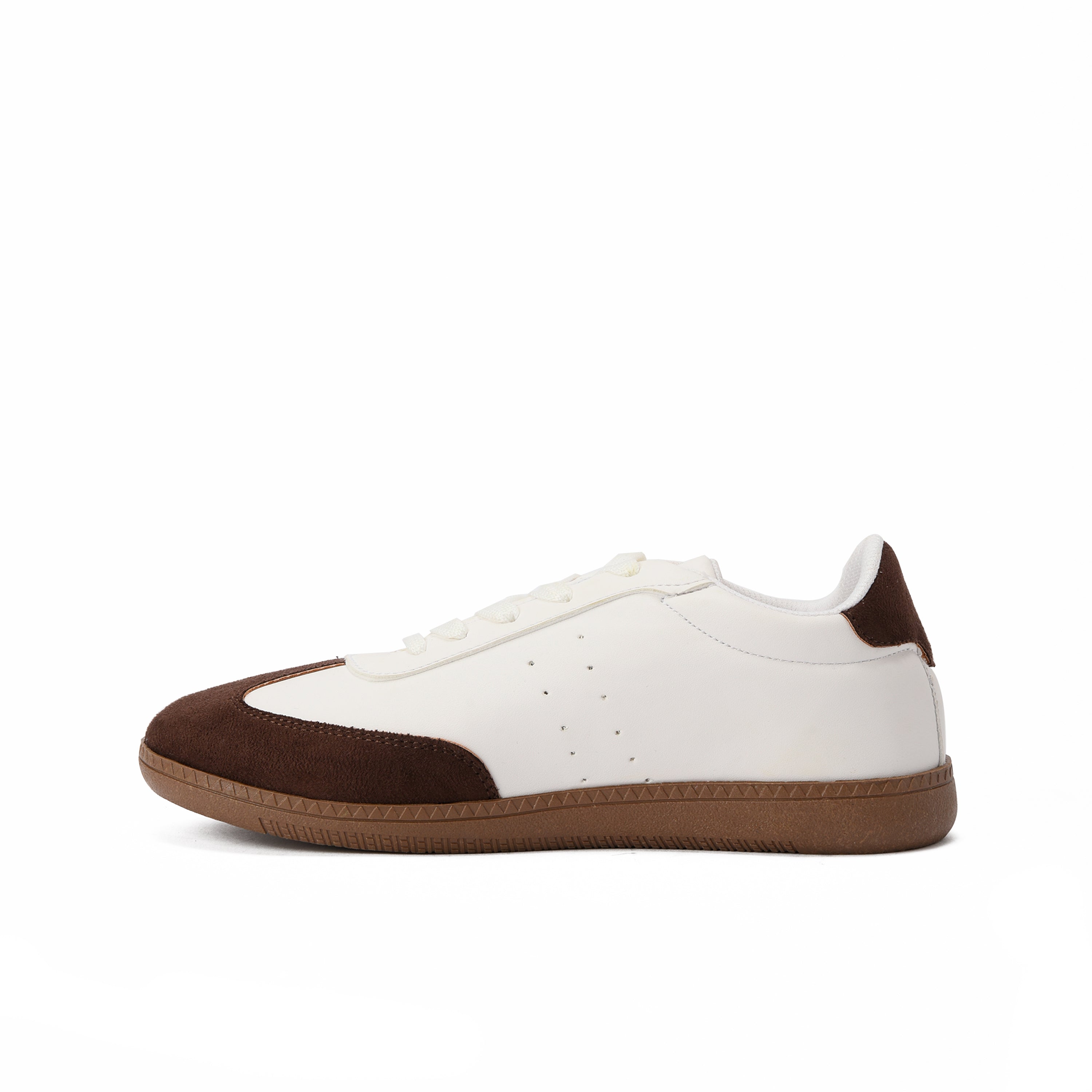 White x Brown Aero Sneakers
