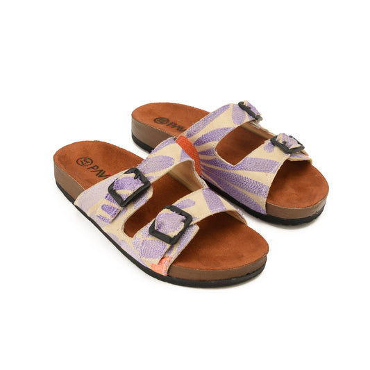 Slippers lilac sunflower - PAVO Egypt