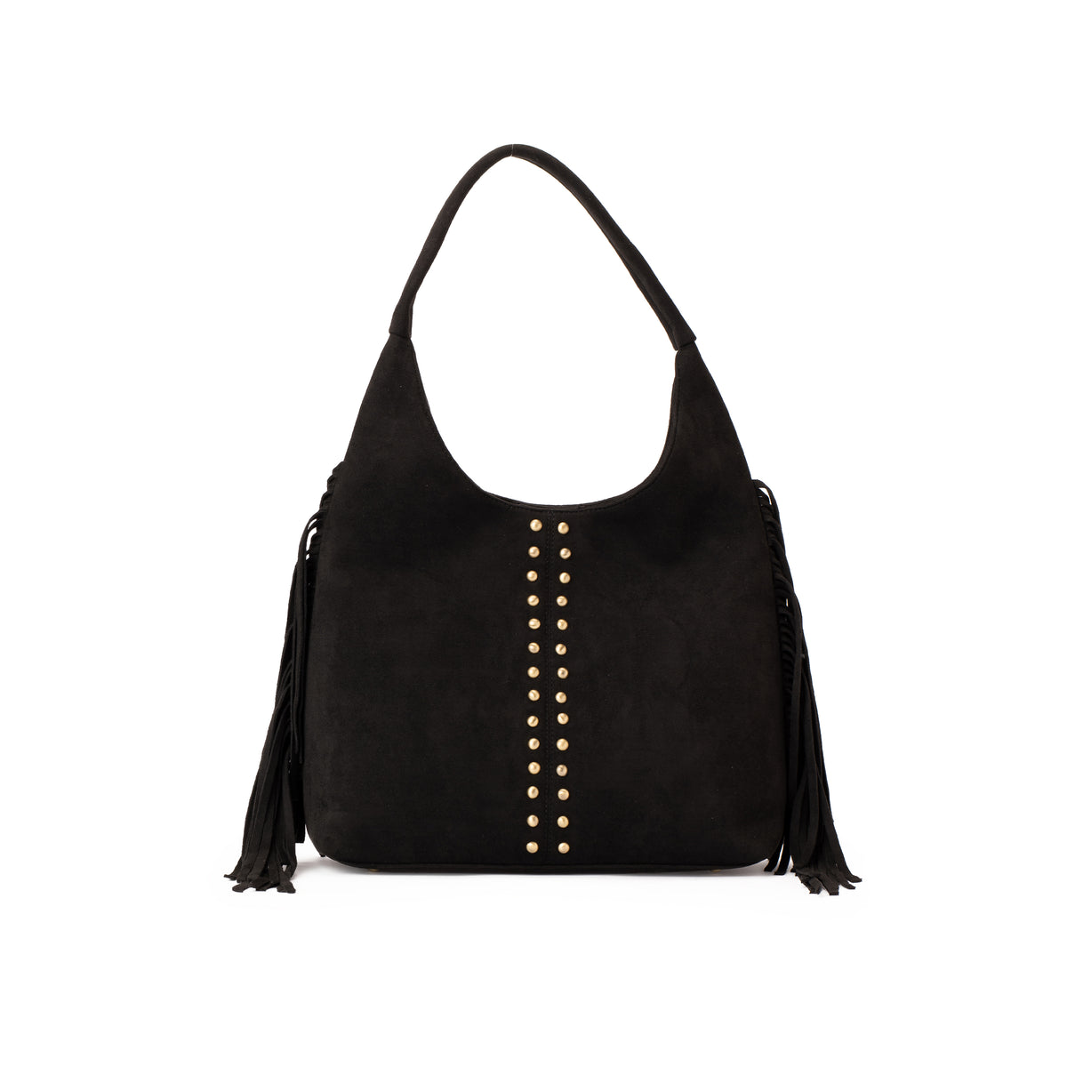 Black Fringe Handbag
