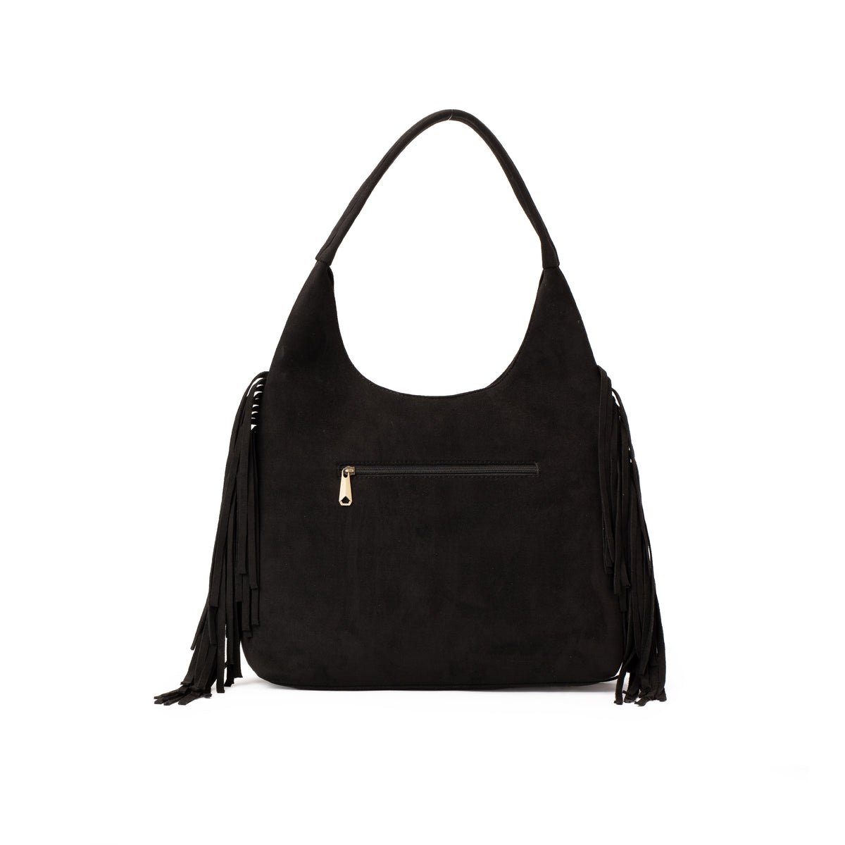 Black Fringe Handbag