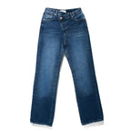Navy Blue Double Waist Jeans