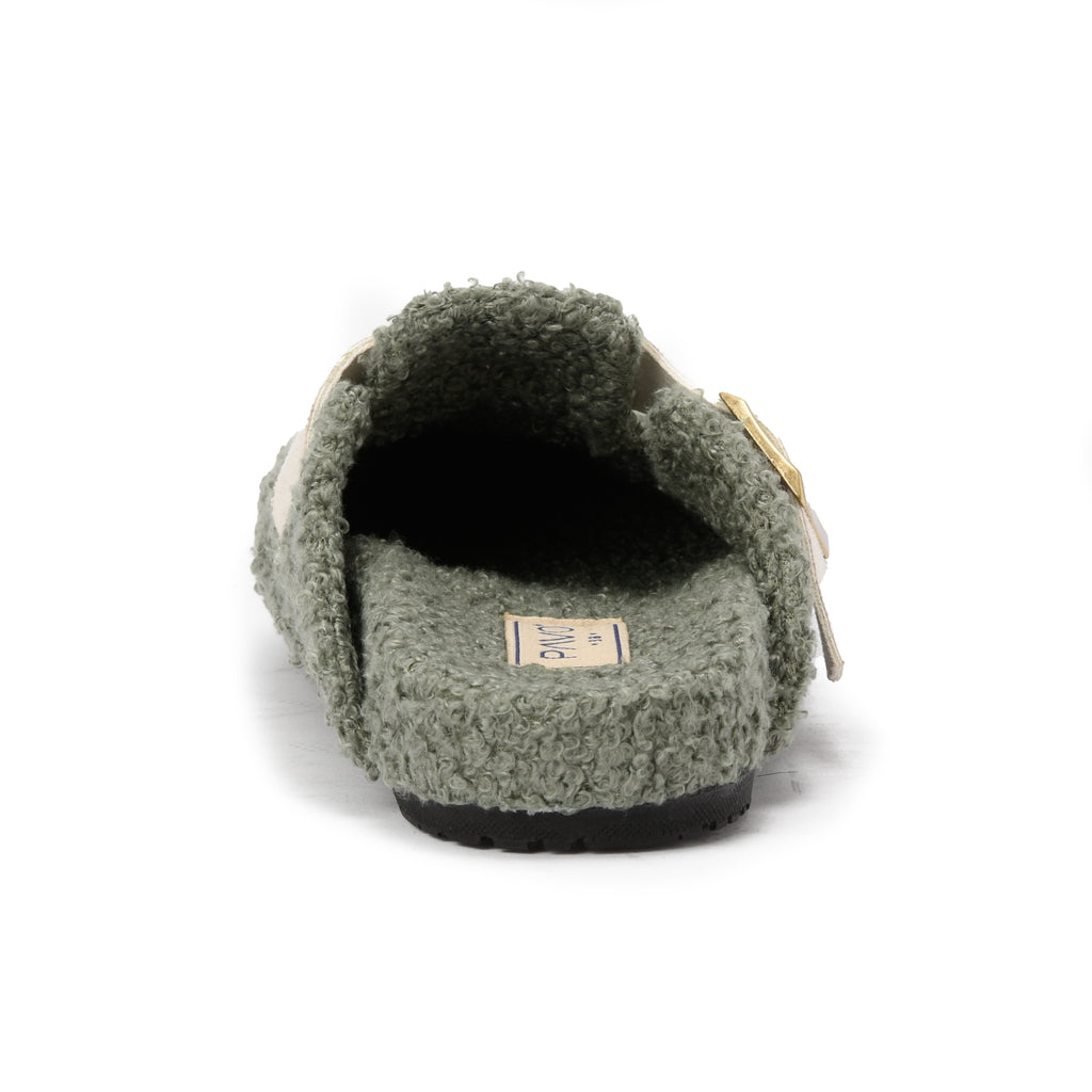 Olive Snuggle mule