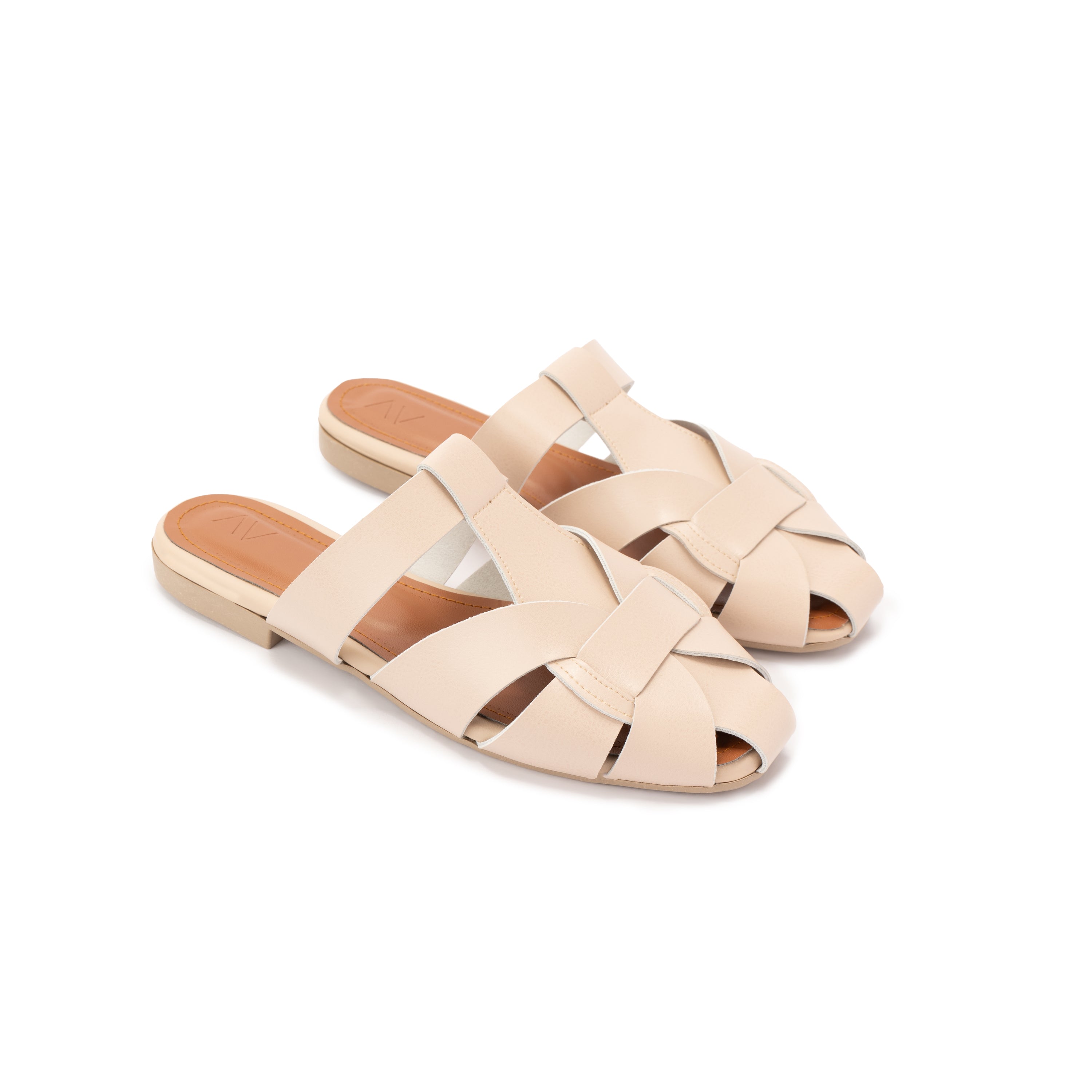 Beige Mira Mule