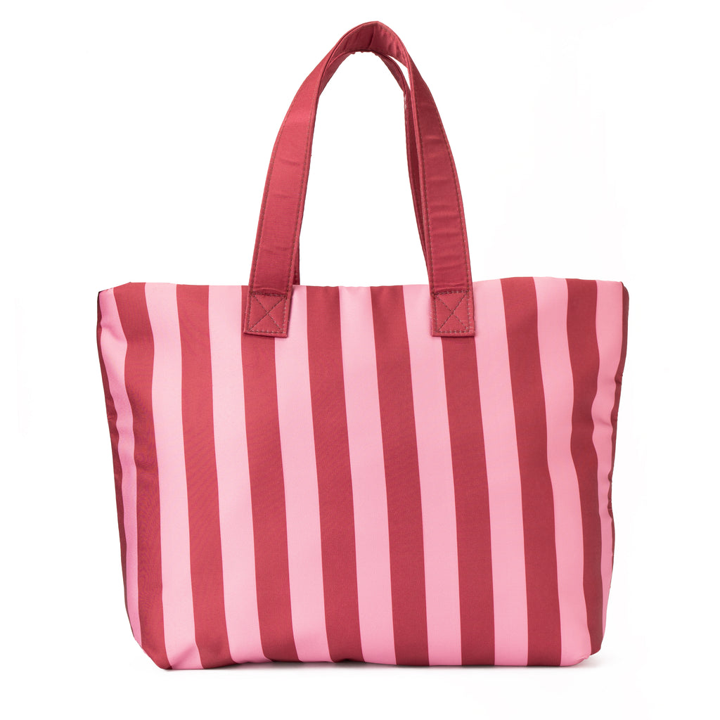 Striped Purple Tote Handbag